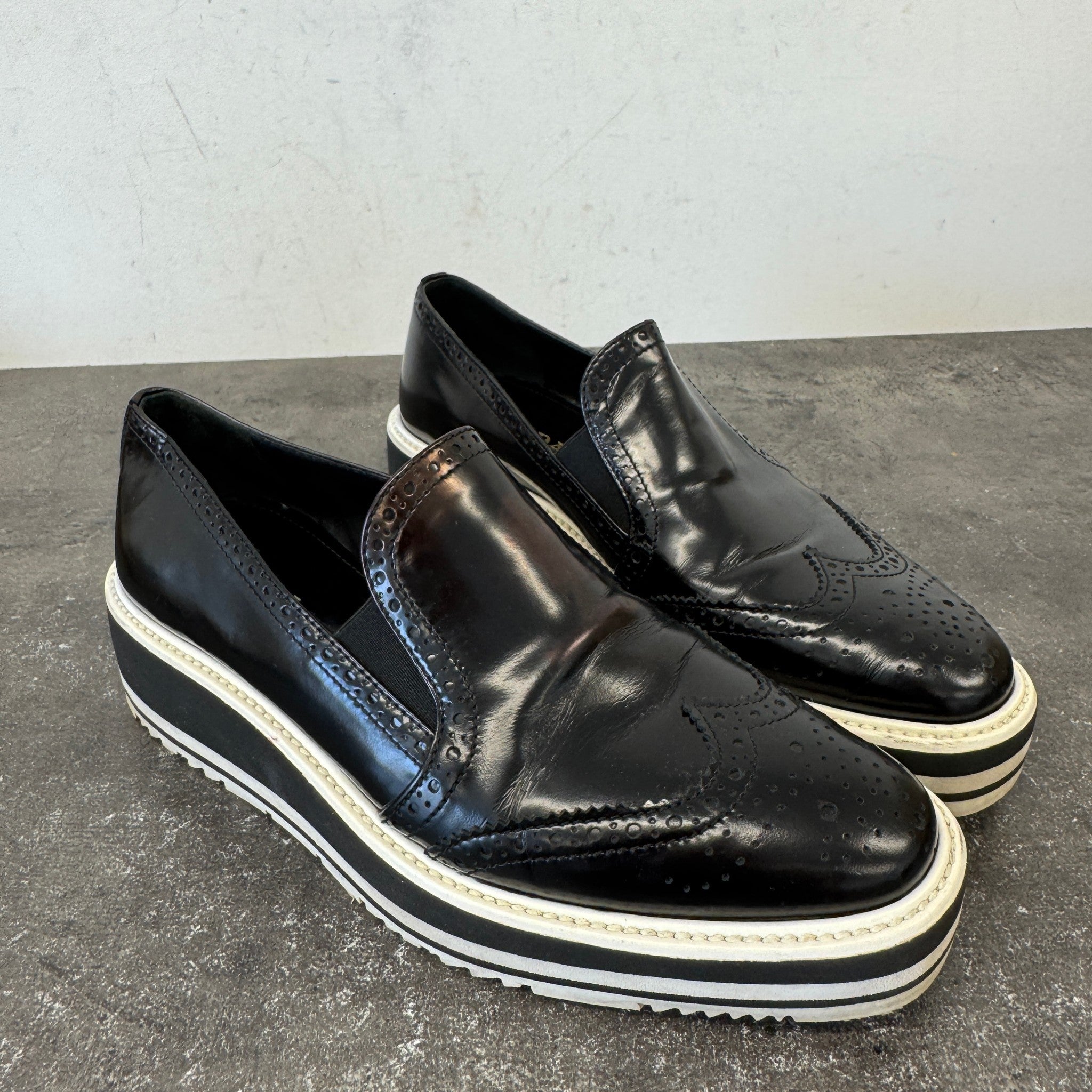 Women's Lasercut Loafers Black Size EU 37 / UK 4