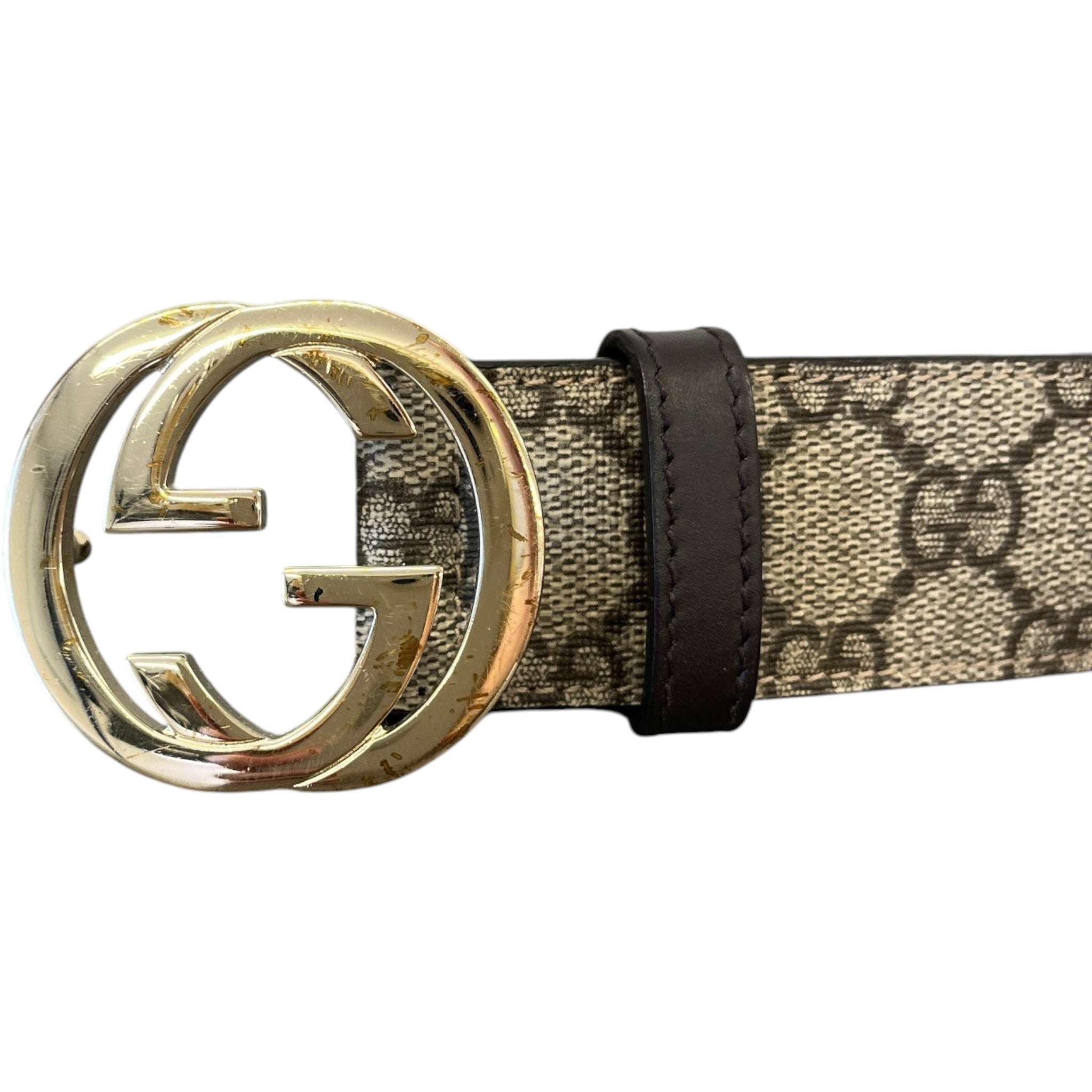Men's Gg Supreme Belt Beige Size 75CM / UK 6