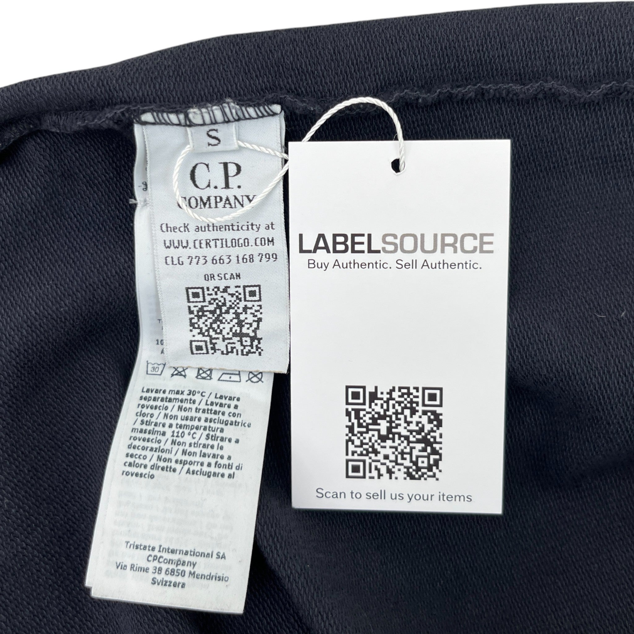 Men's Embroidered Logo Sweatshirt Navy Size S