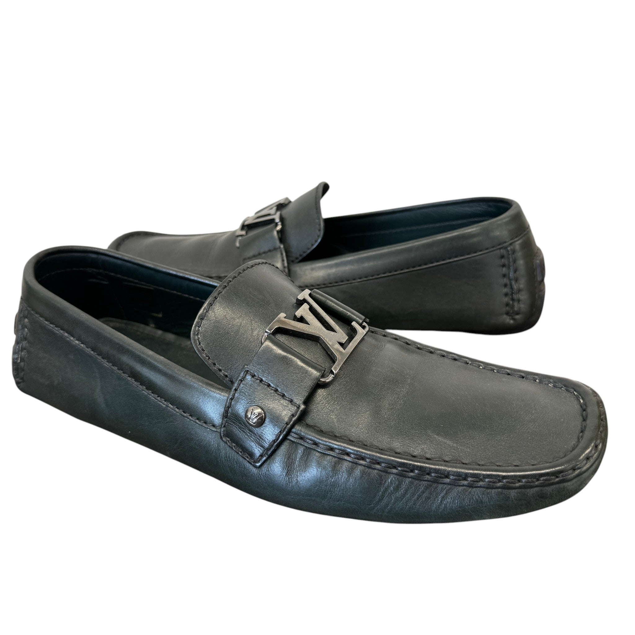 Men's Monte Carlo Moccasins Loafers Black Size EU 44.5 / UK 10.5