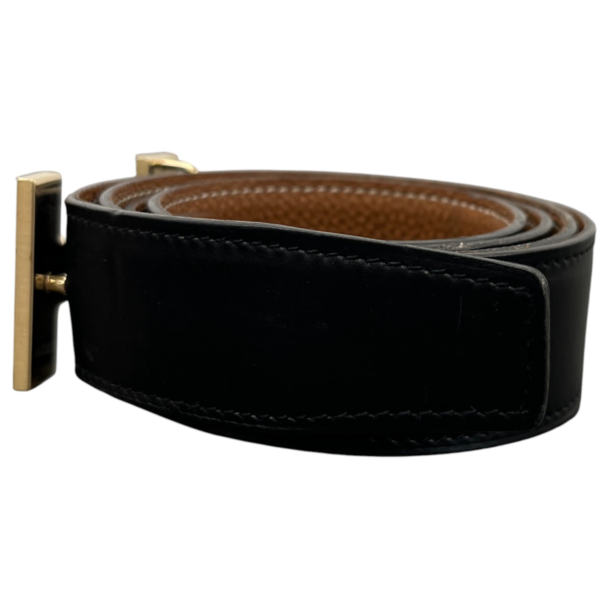 Men's Reversible H Belt Black