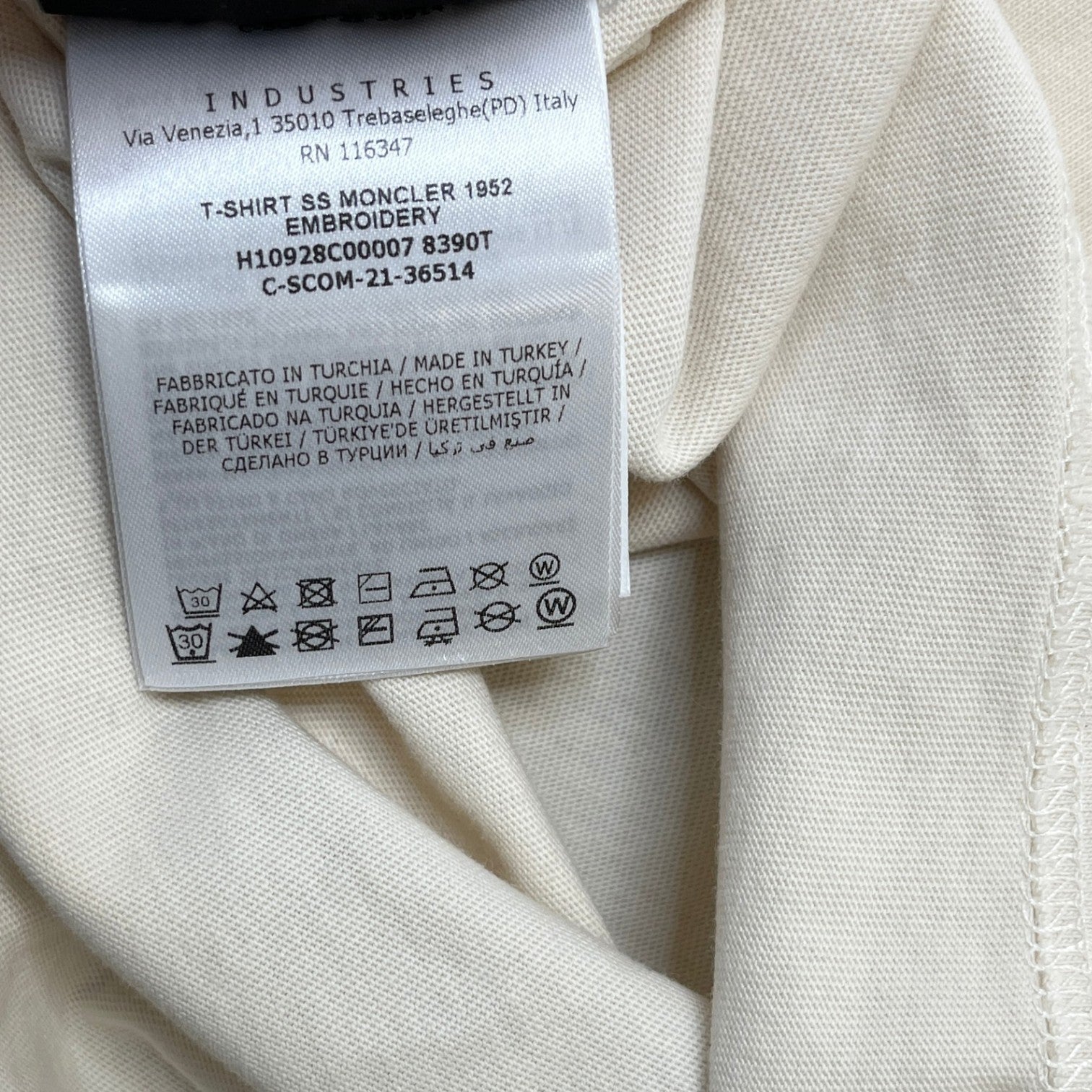 Men's Ss Logo T-Shirt Beige Size M