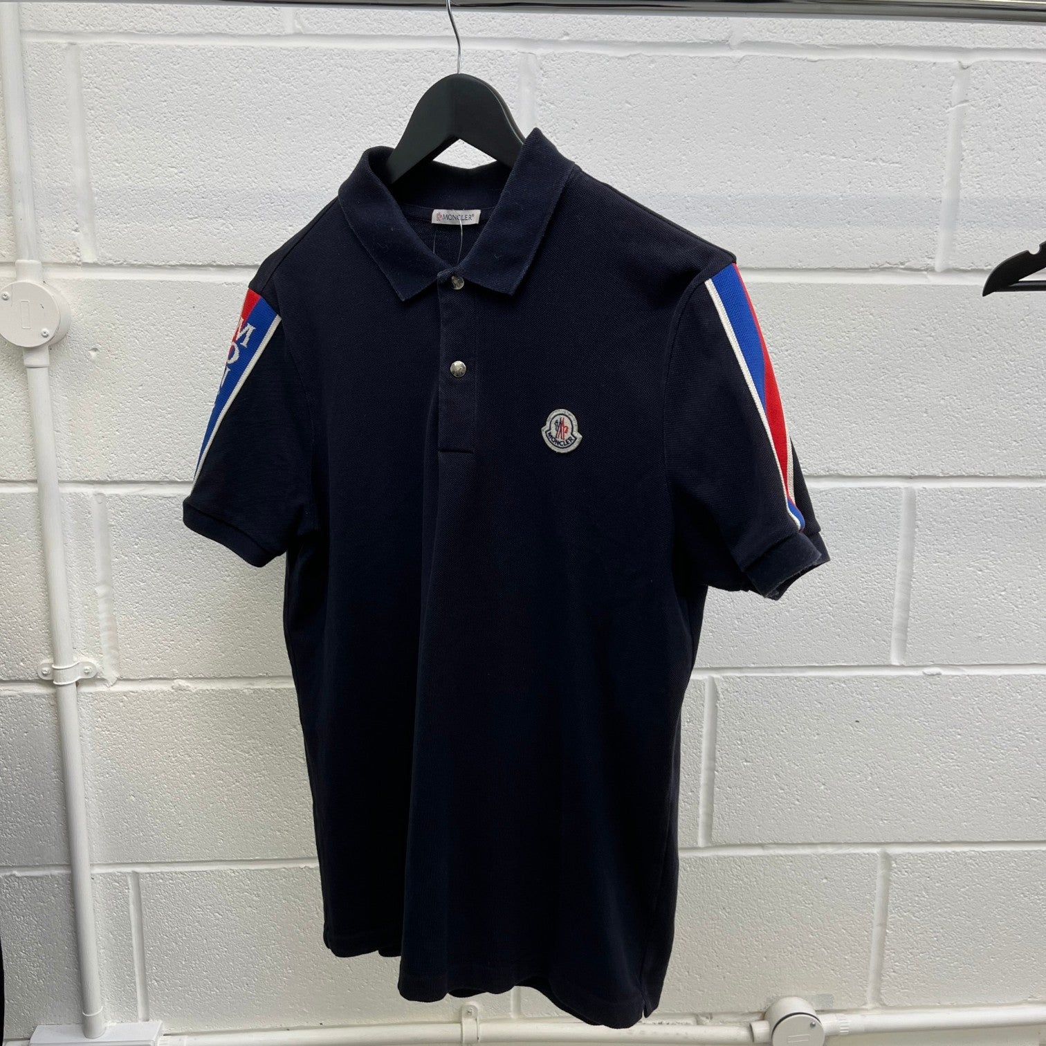 Men's Maglia Polo Shirt Navy Size M