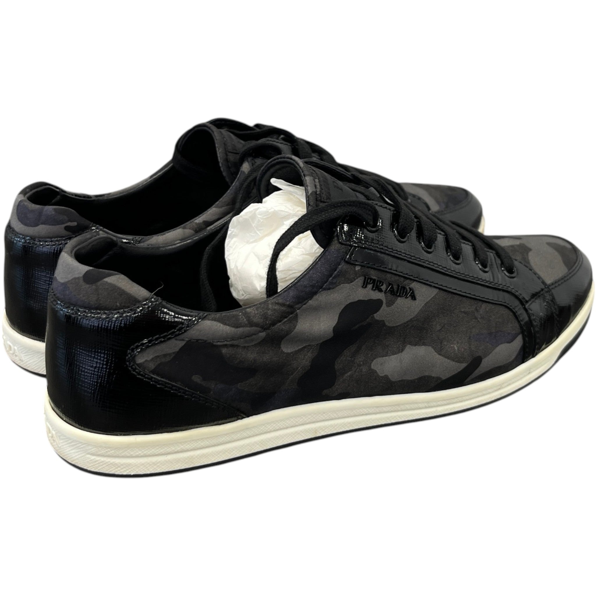 Women's Camoflague Low Trainers Black Size EU 41 / UK 8