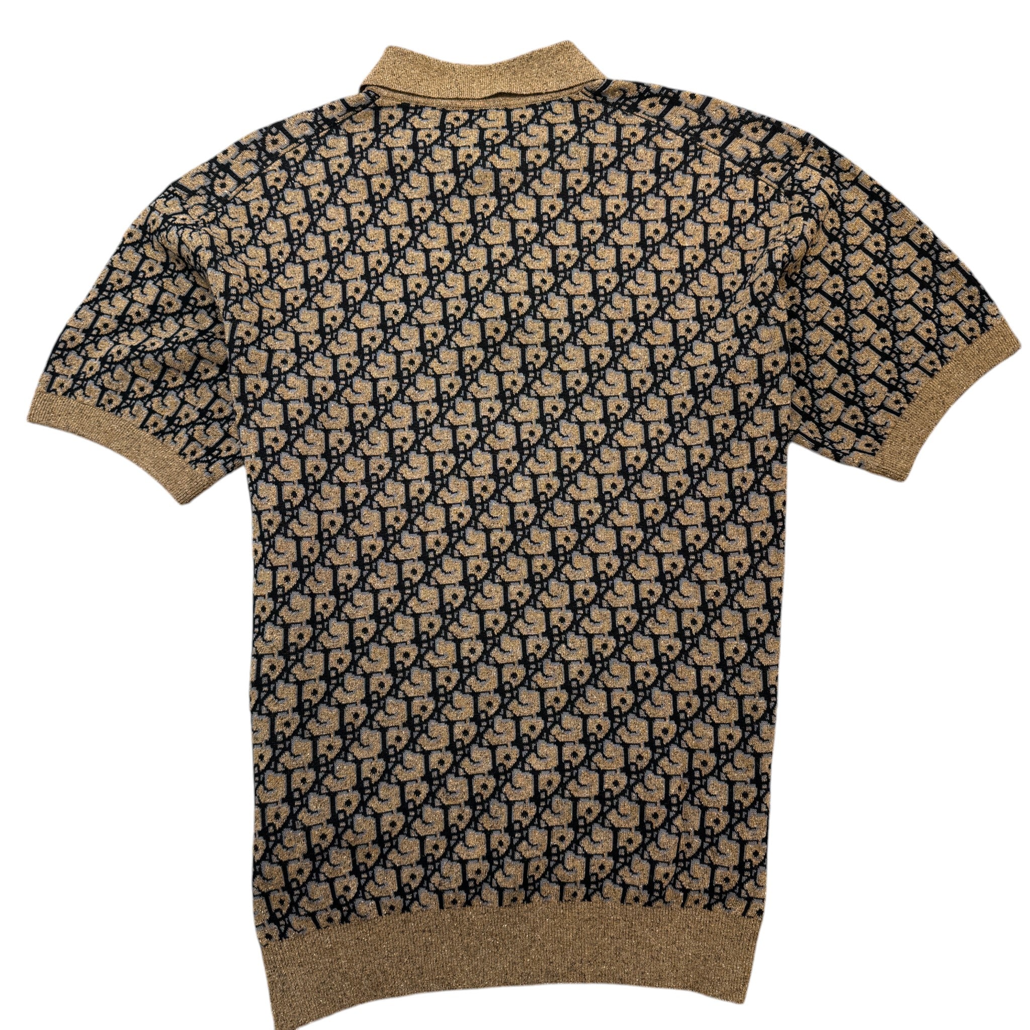 Men's X Cactus Jack Oversized Oblique Polo Shirt Brown Size XS