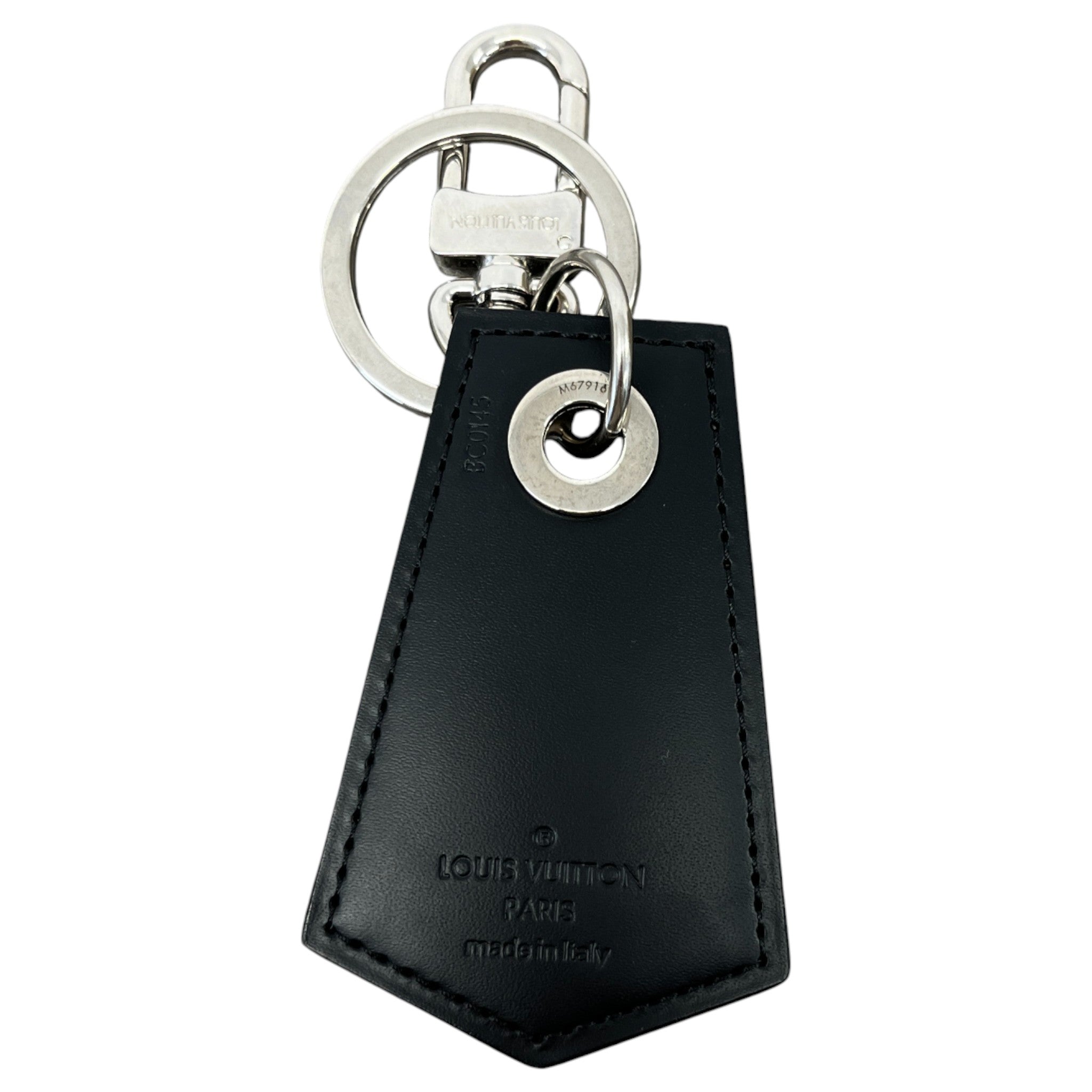 Men's Damier Graphite Enchappes Keyring Charcoal