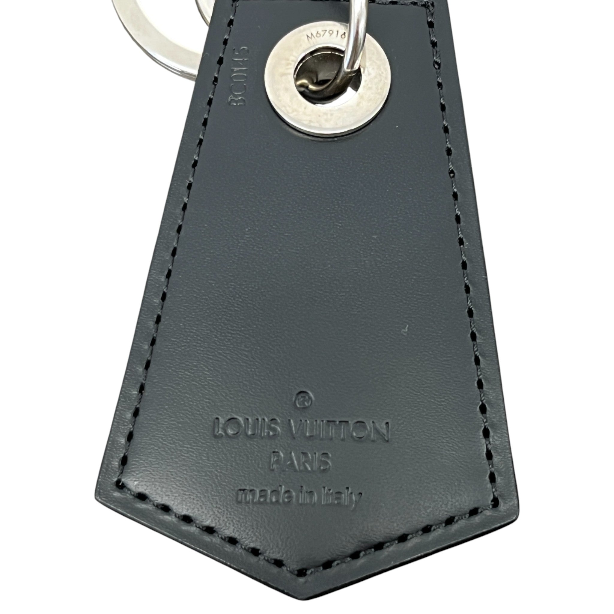 Men's Damier Graphite Enchappes Keyring Charcoal