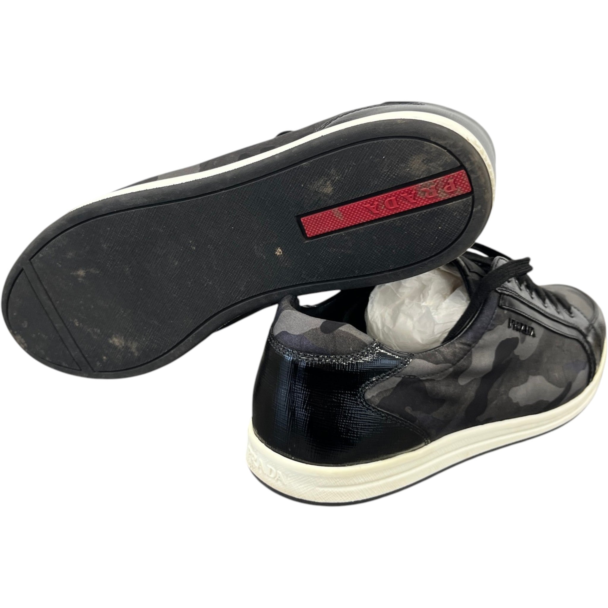 Women's Camoflague Low Trainers Black Size EU 41 / UK 8