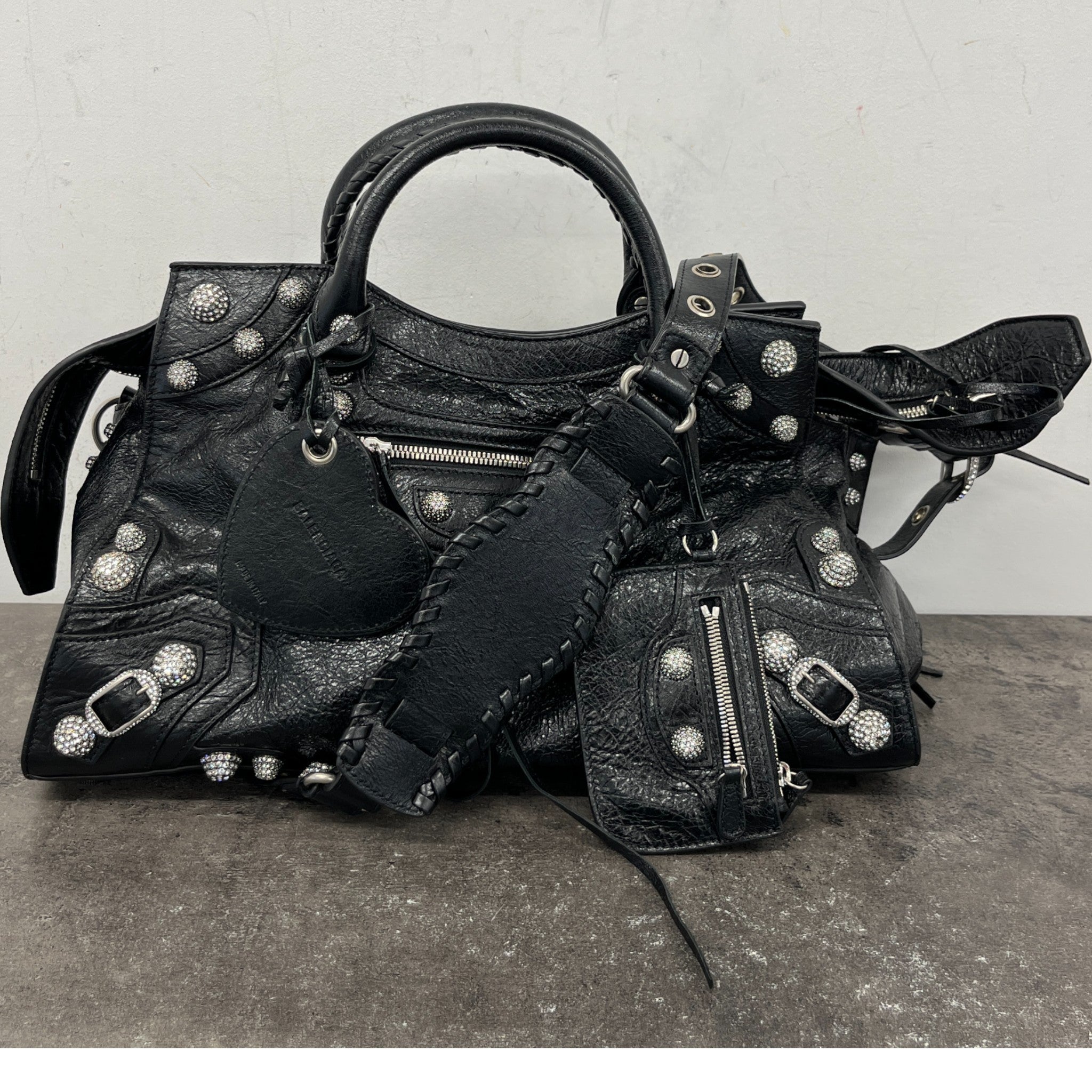 Women's Medium Le Cagole City Bag Black