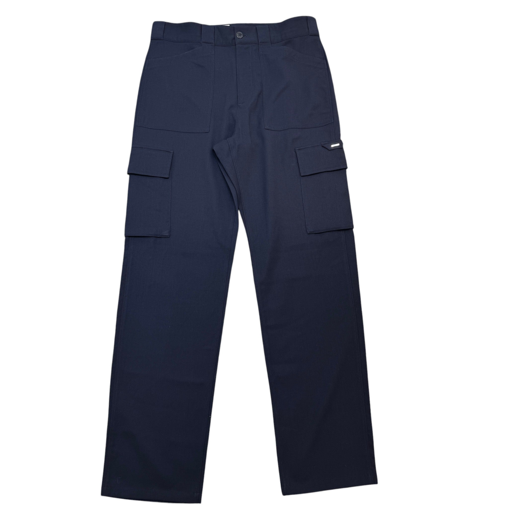 Men's Plaque Patch Pocket Trousers Navy Size Waist 42"