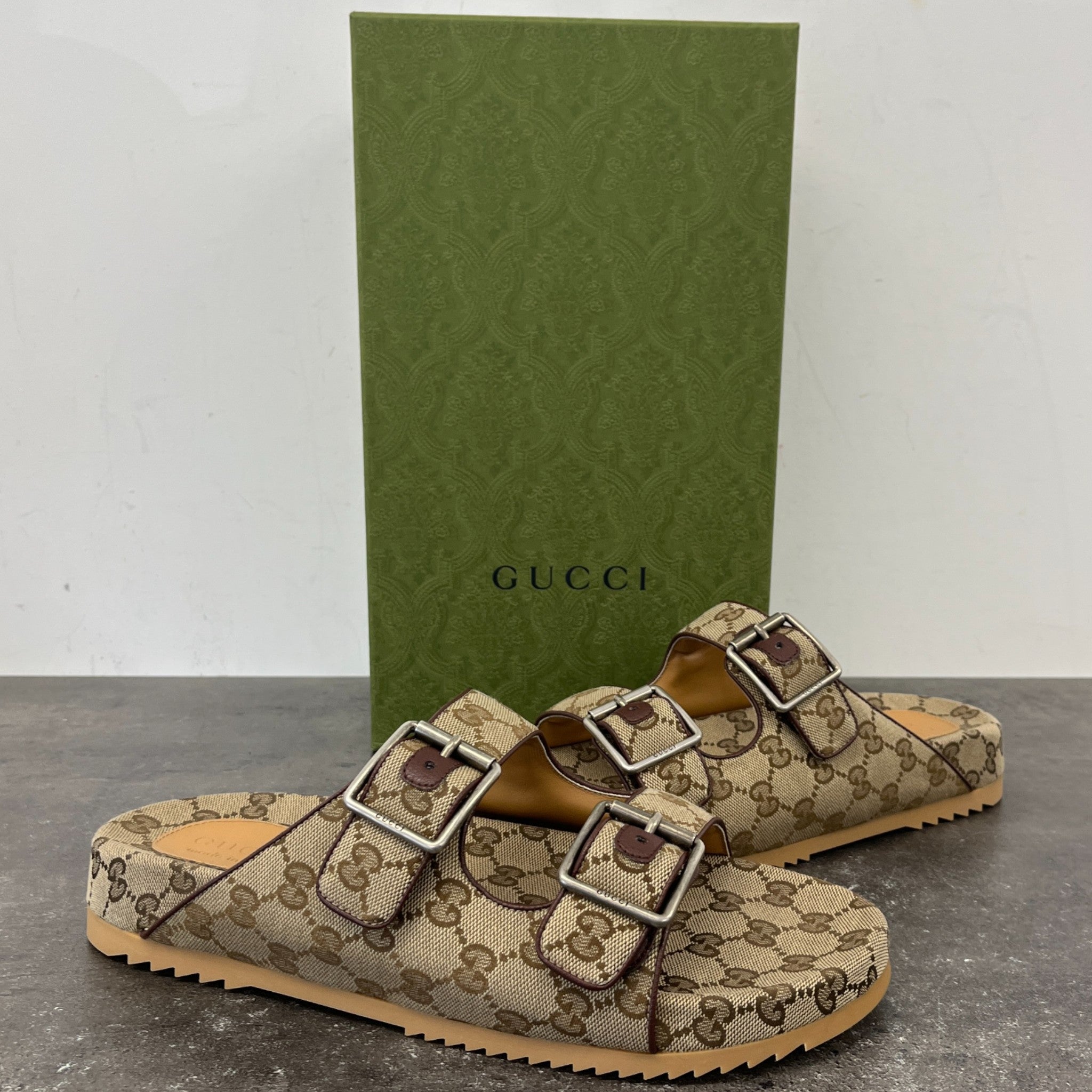 Men's Gg Sideline Sandals Beige Size EU 44 / UK 10