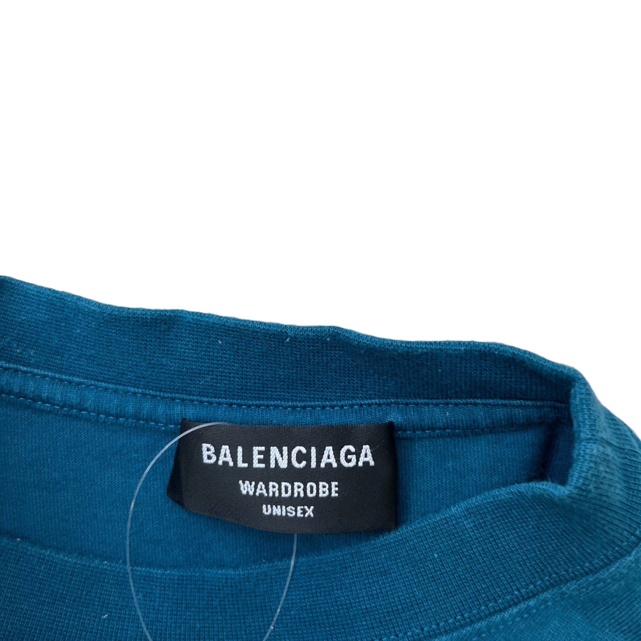 Men's Embroidered Logo T-Shirt Blue Size M