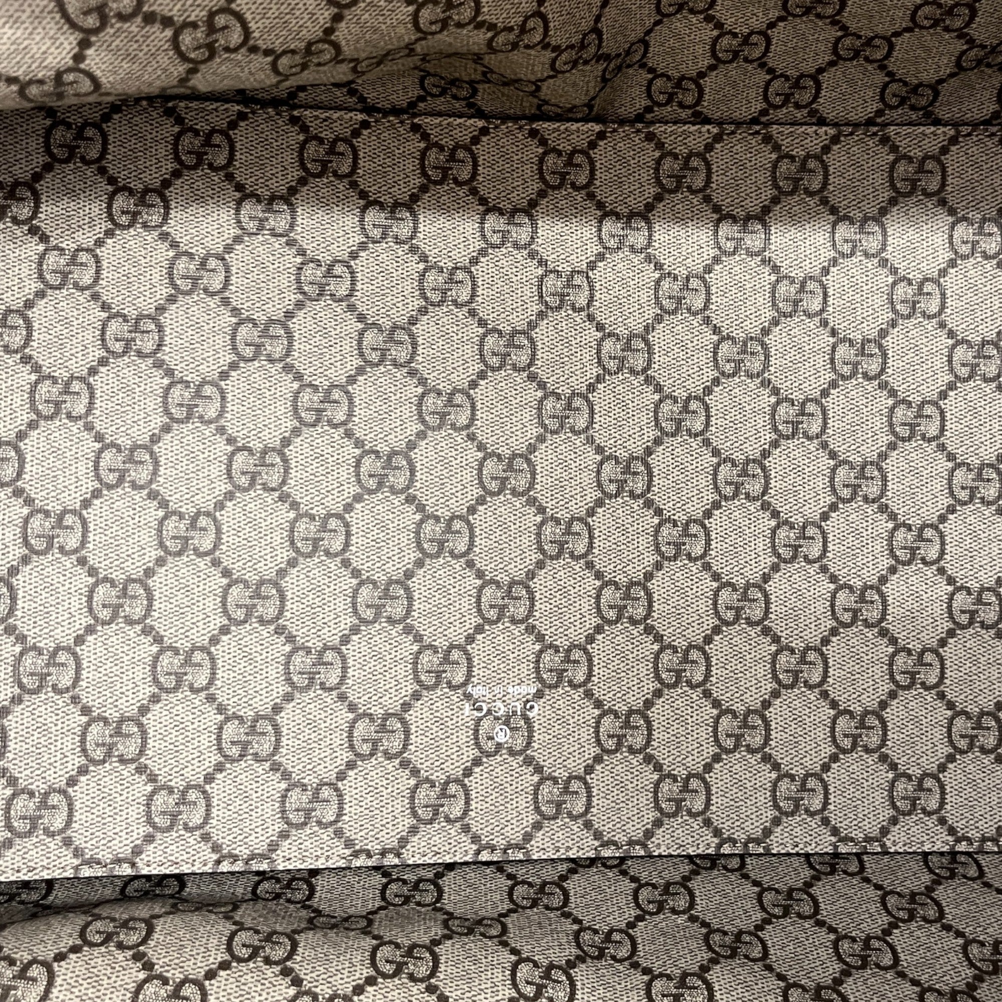 Women's Reversible Logo Print Canvas Handbag Beige