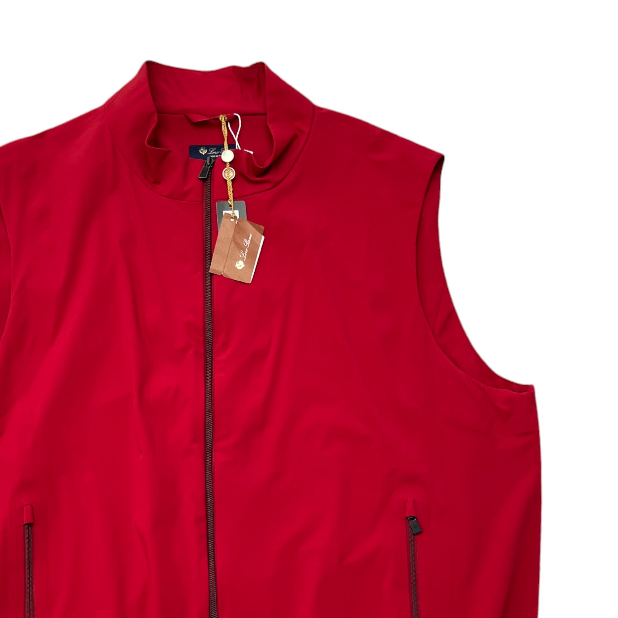 Men's Vest Gilet Red Size IT 58 / XXXXL