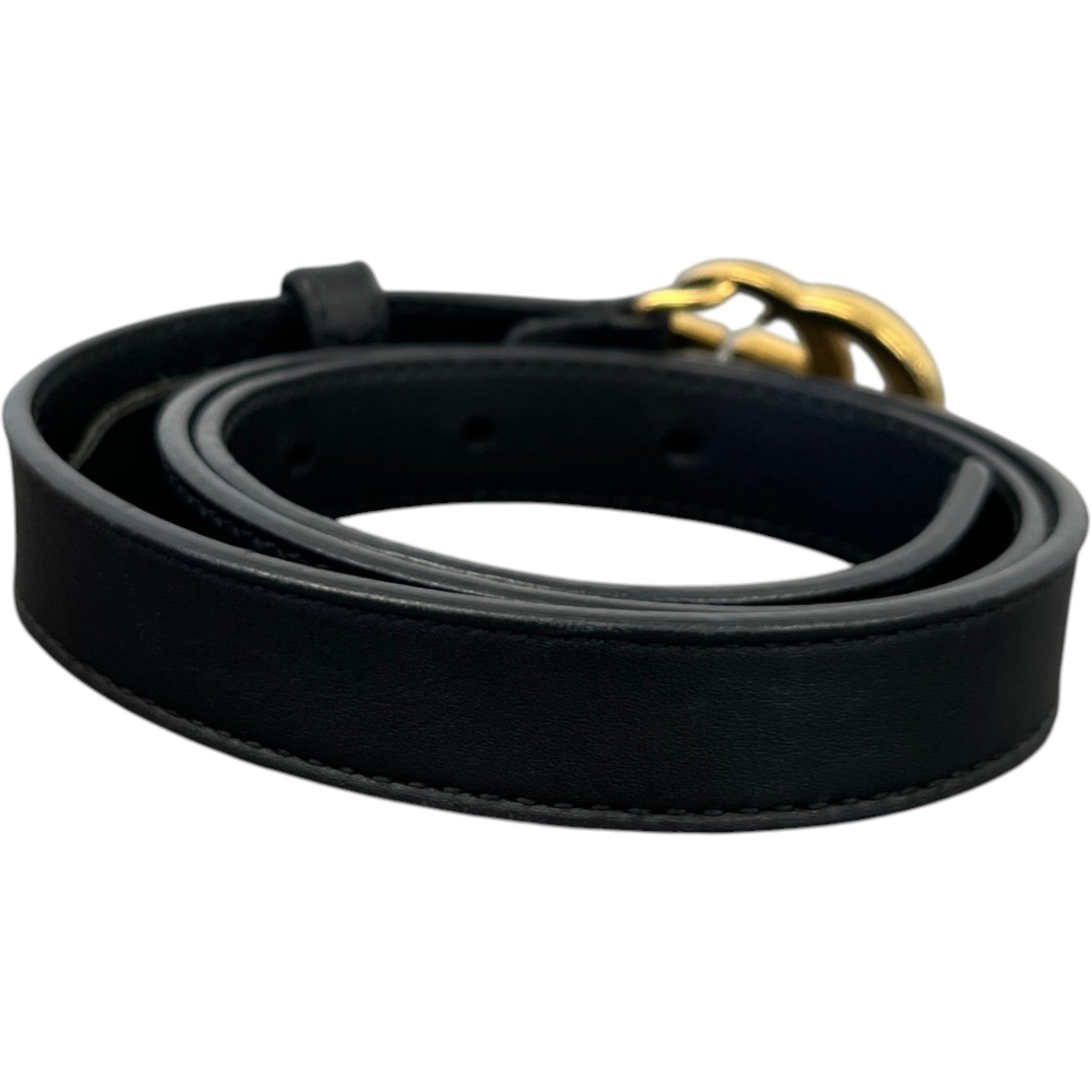 Women's Interlocking G Belt Black Size 65cm / UK 2