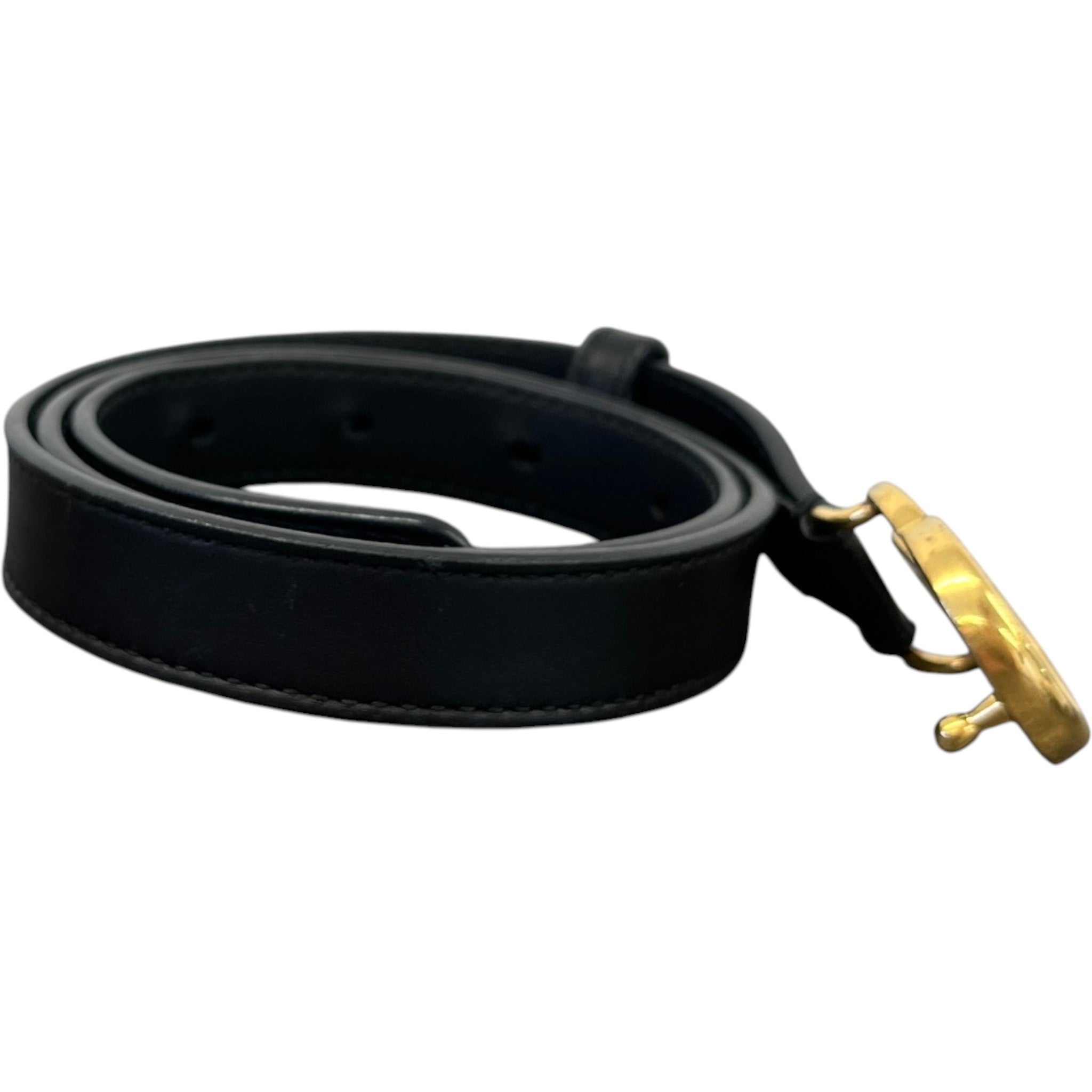 Women's Interlocking G Belt Black Size 65cm / UK 2