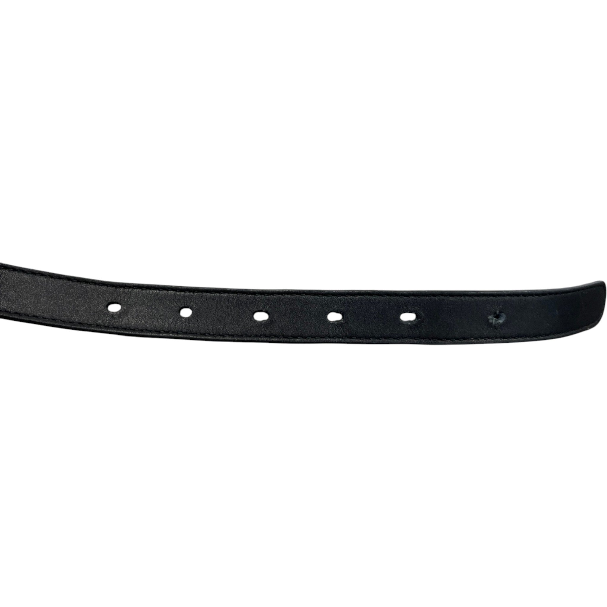 Women's Interlocking G Belt Black Size 65cm / UK 2