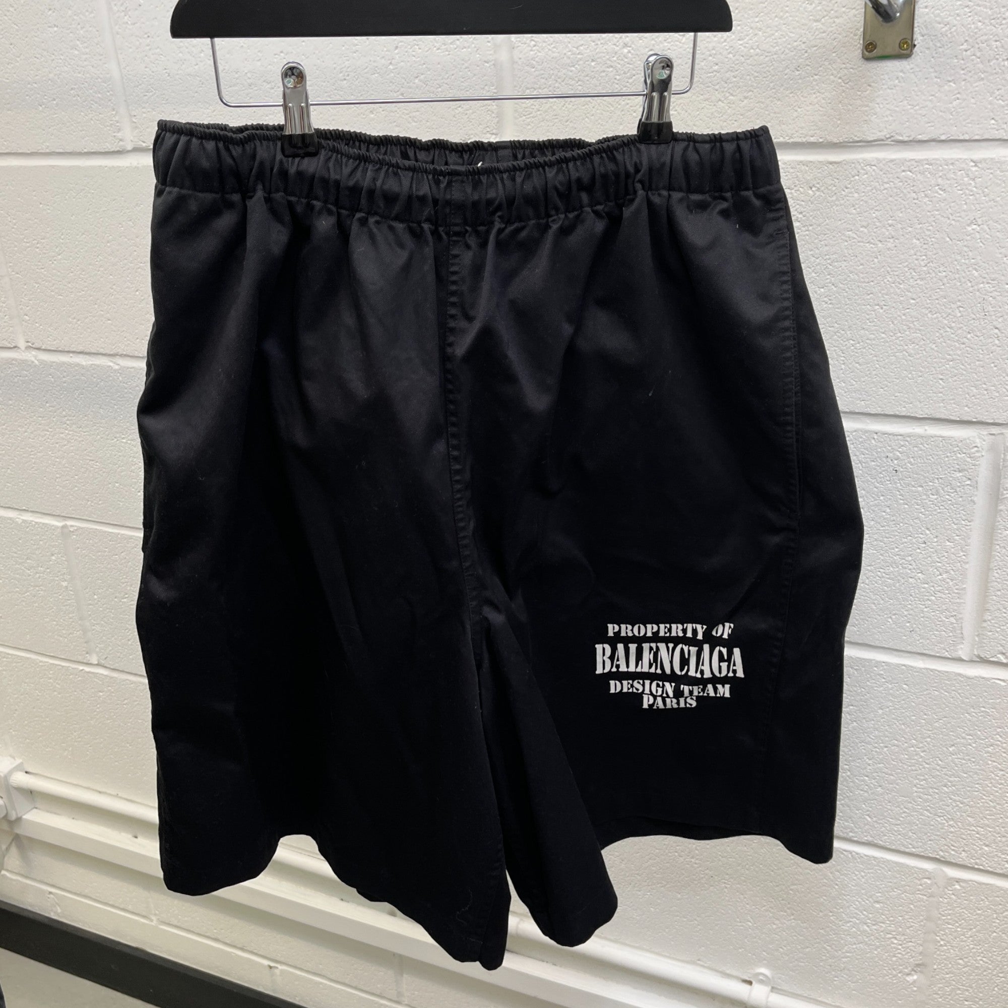 Men's Logo Print Shorts Black Size IT 50 / UK 34