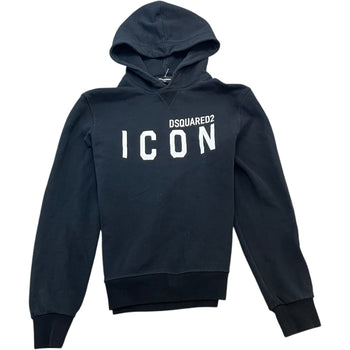 Dsquared2 Men's Junior Logo Print Hoodie Black Size S