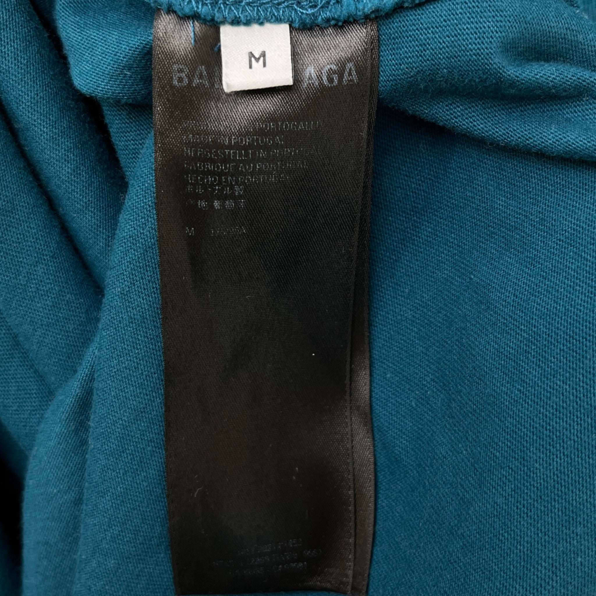 Men's Embroidered Logo T-Shirt Blue Size M