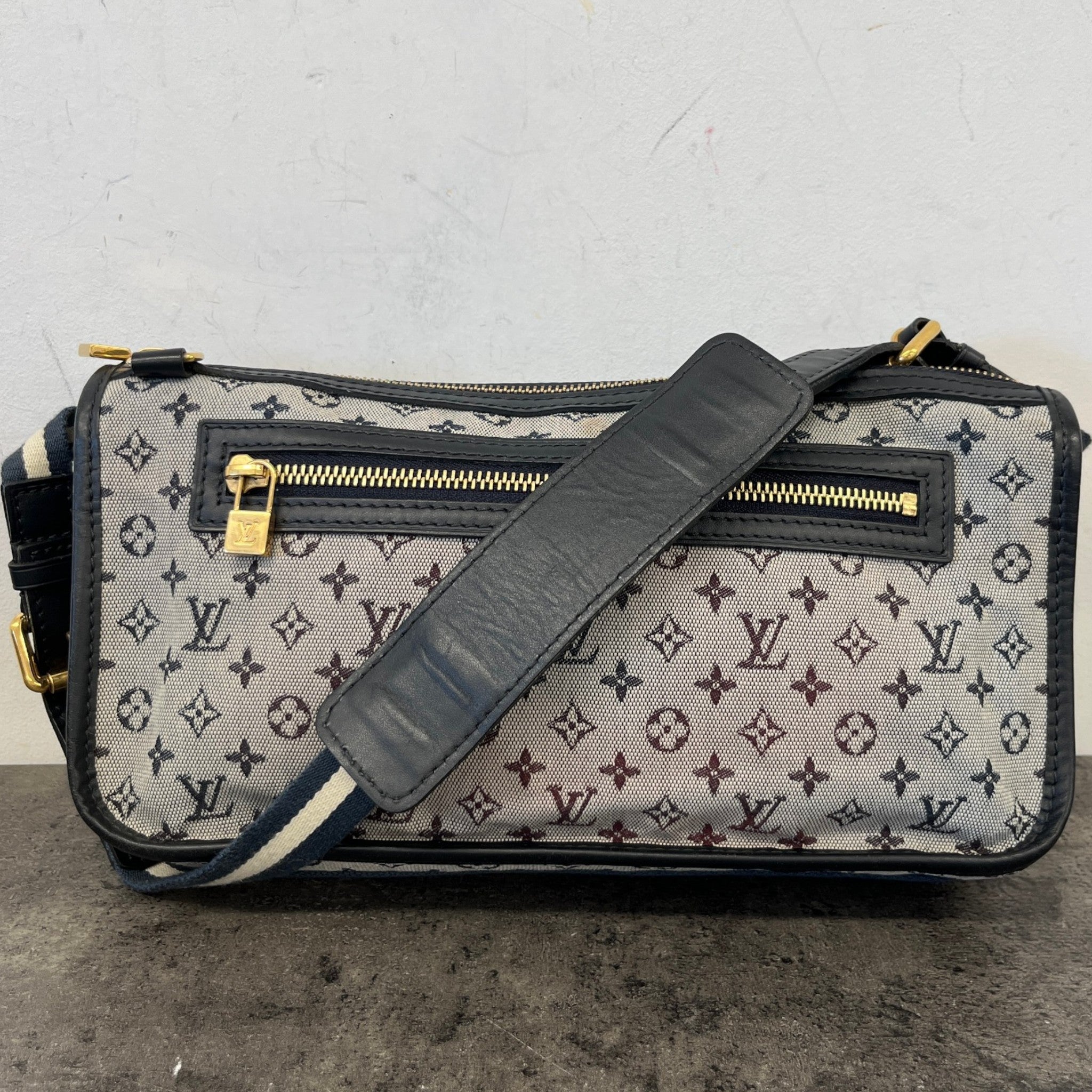 Women's Monogram Mini Pochette Kathleen Bag Blue