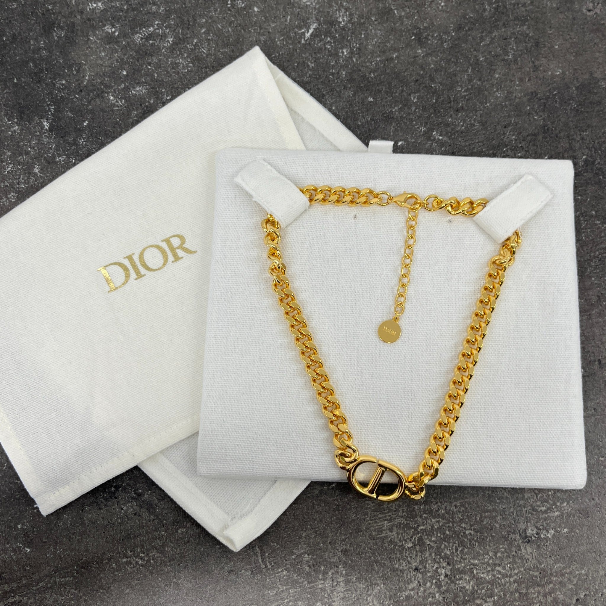 Women's Petit Cd Necklace Gold