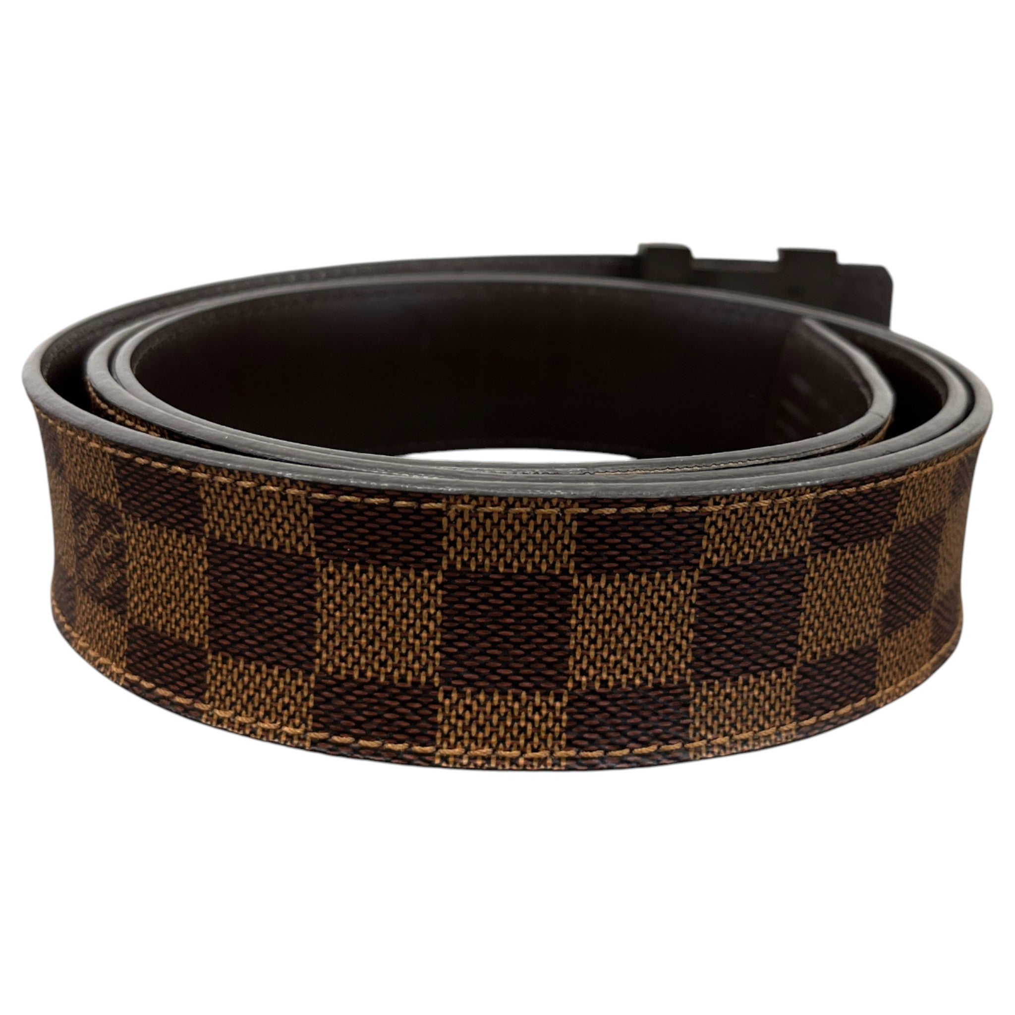 Men's Damier Ebene Belt Brown Size Waist 42"