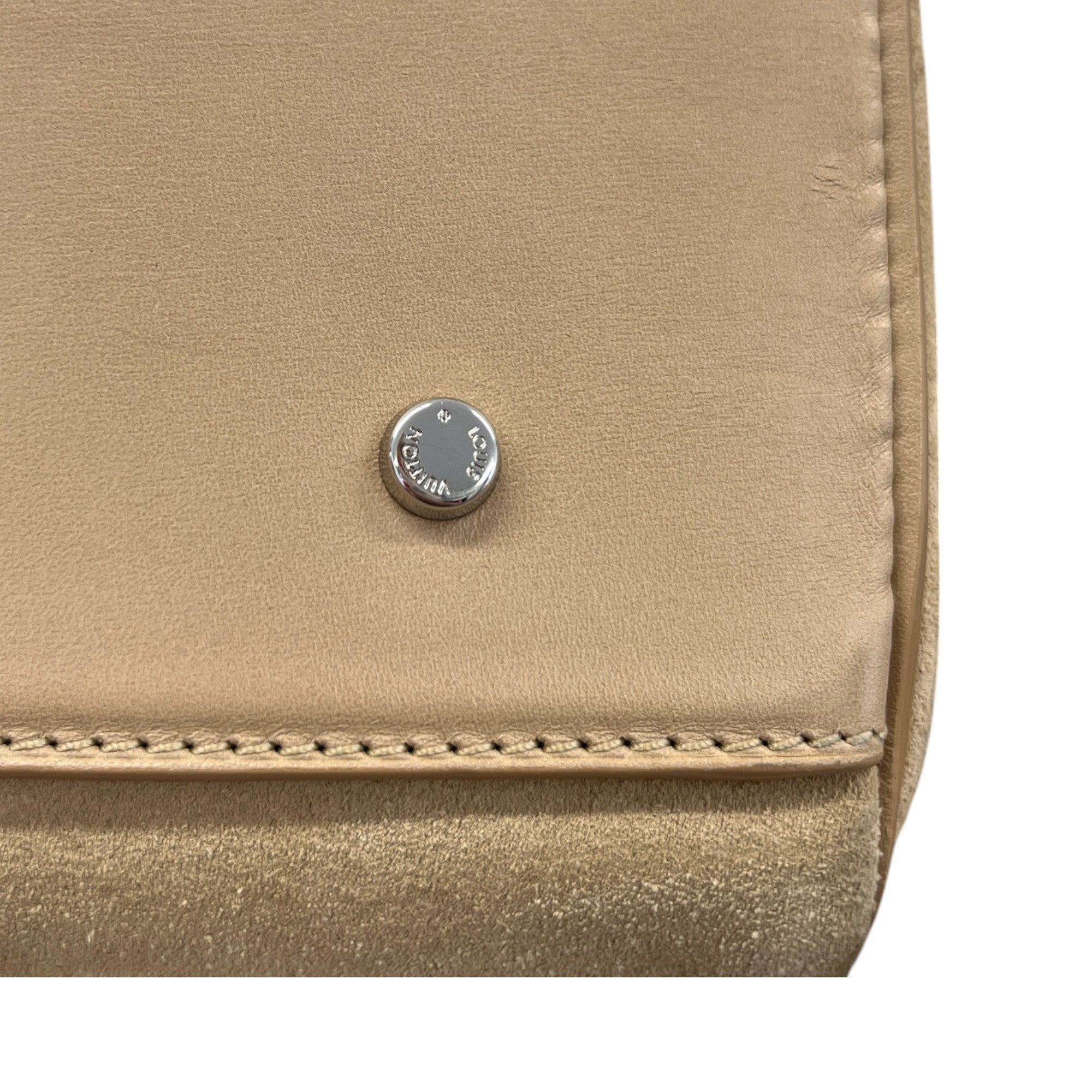 Women's Suede Cubic Illusion Fleur Speed Bag Beige