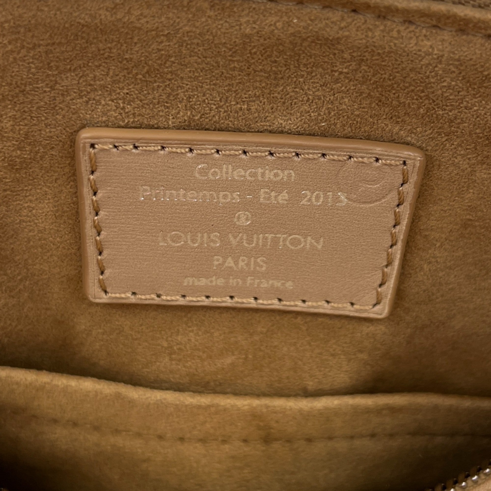 Women's Suede Cubic Illusion Fleur Speed Bag Beige