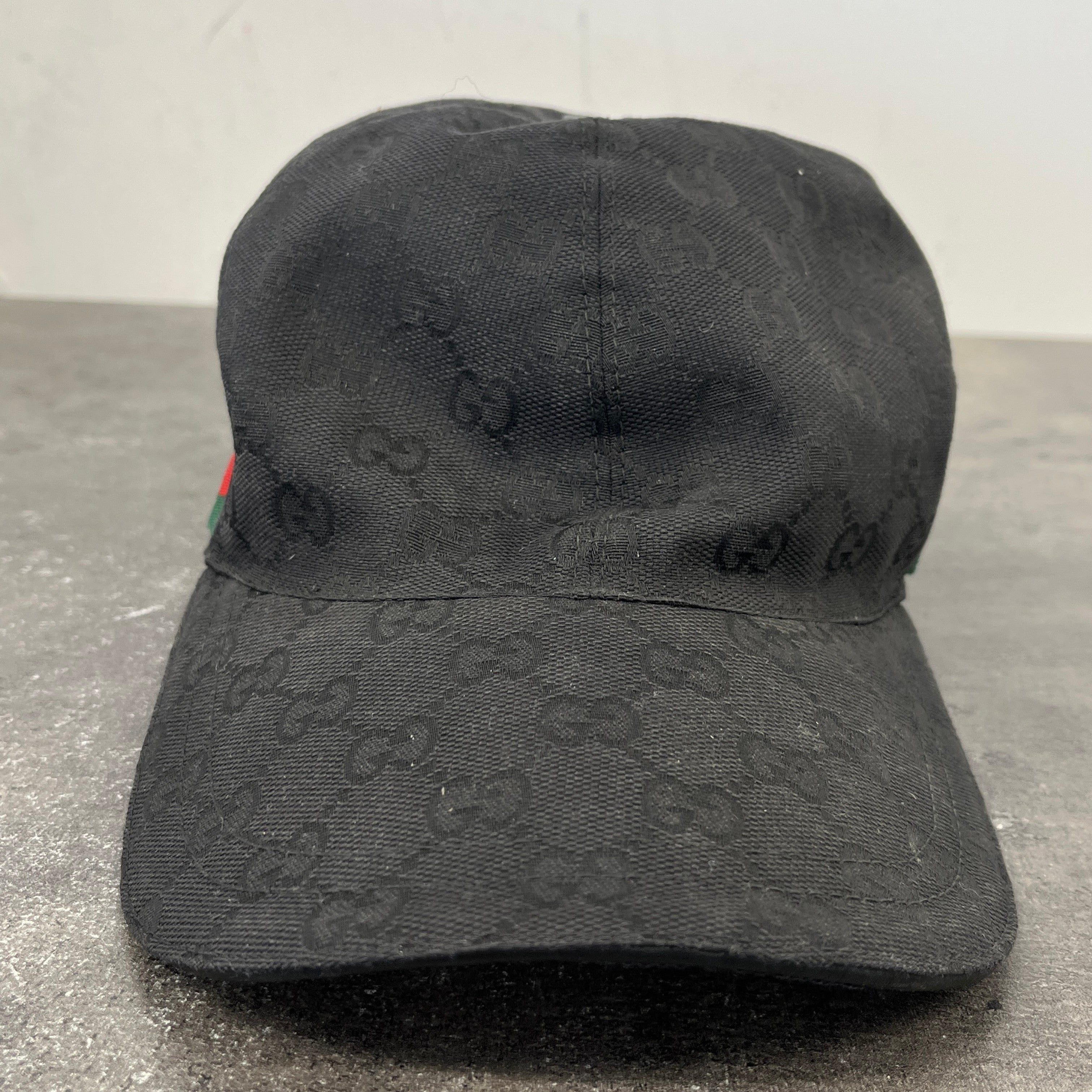 Men's Gg Canvas Hat Black Size S