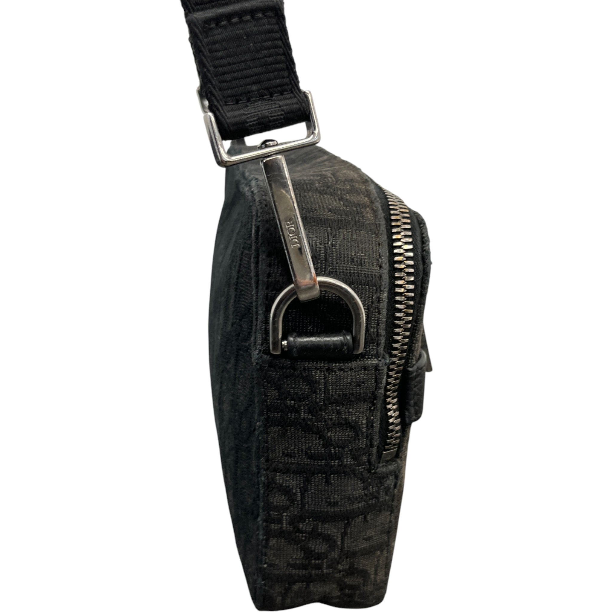 Men's Oblique Safari Messenger Bag Black