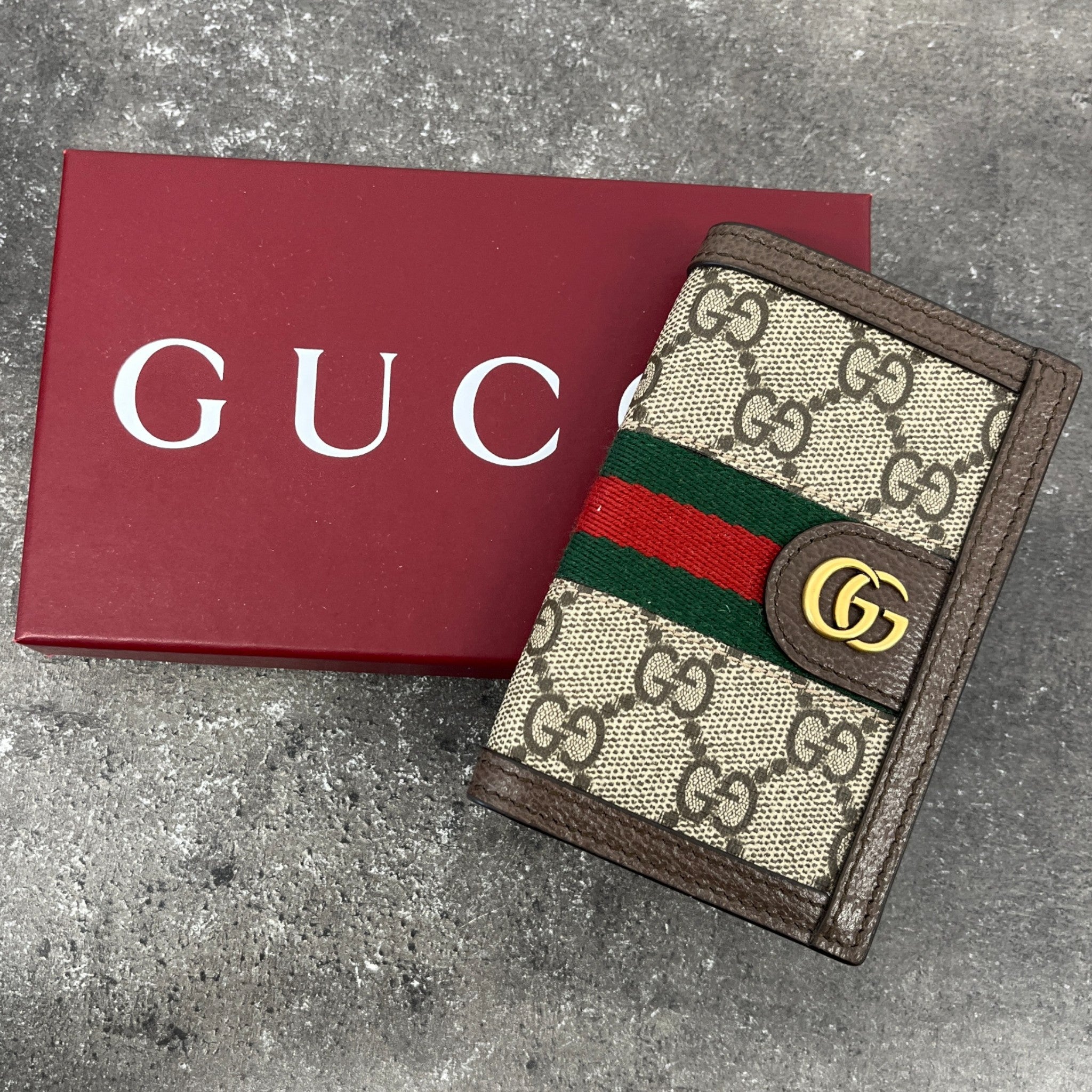 Women's Gg Monogram Ophidia Wallet Brown