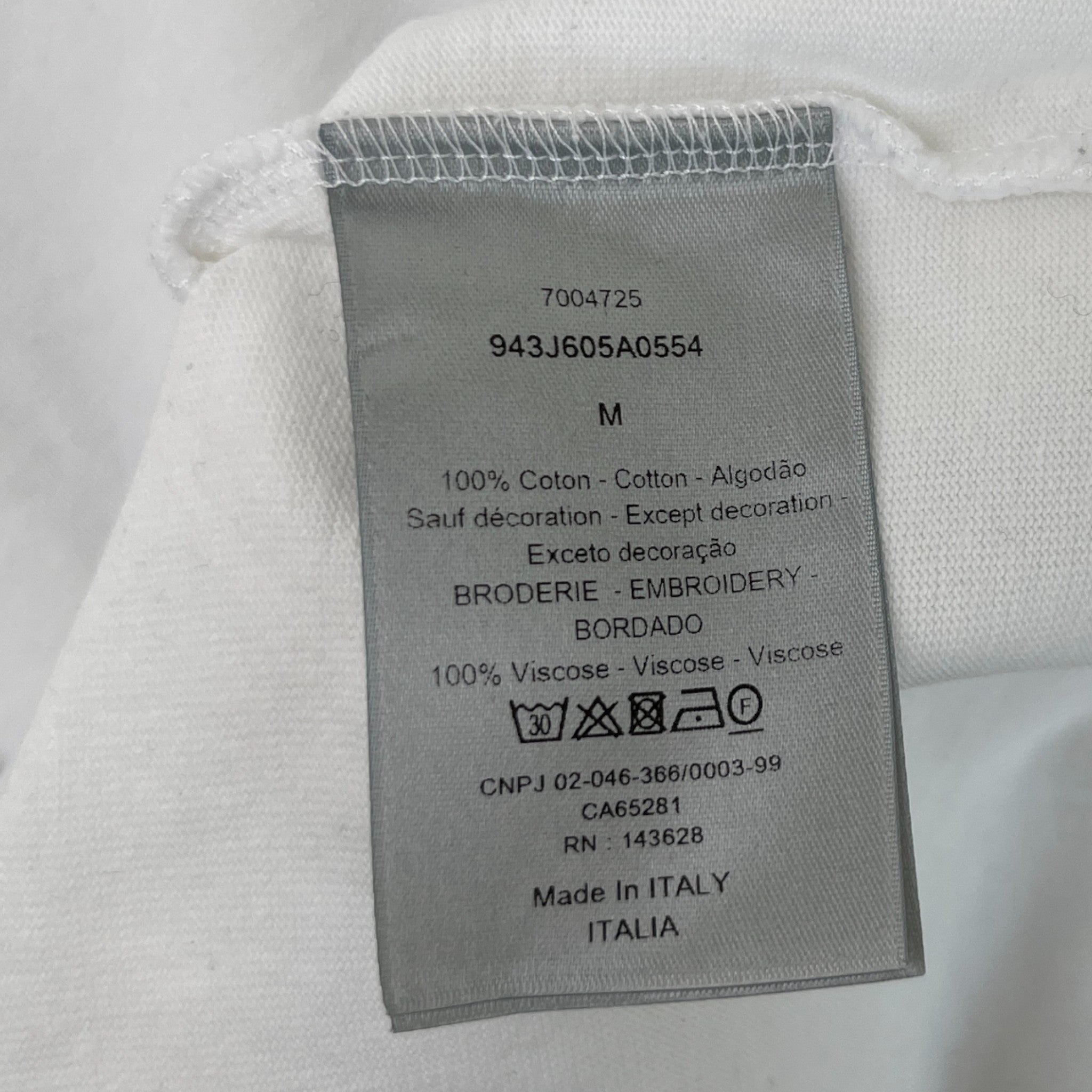 Men's Cd Icon T-Shirt White Size M