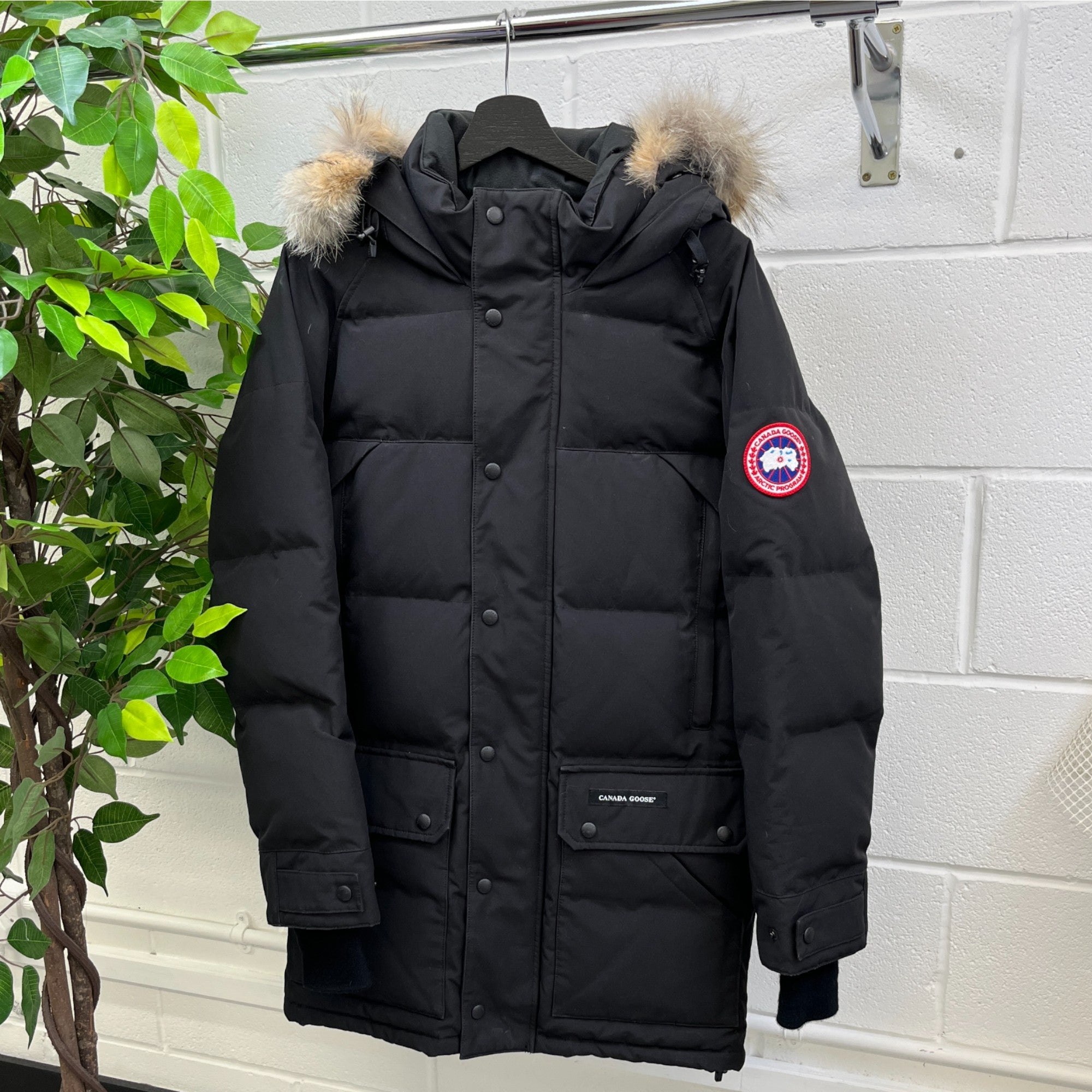 Men's Emory Parka Down Jacket Black Size S