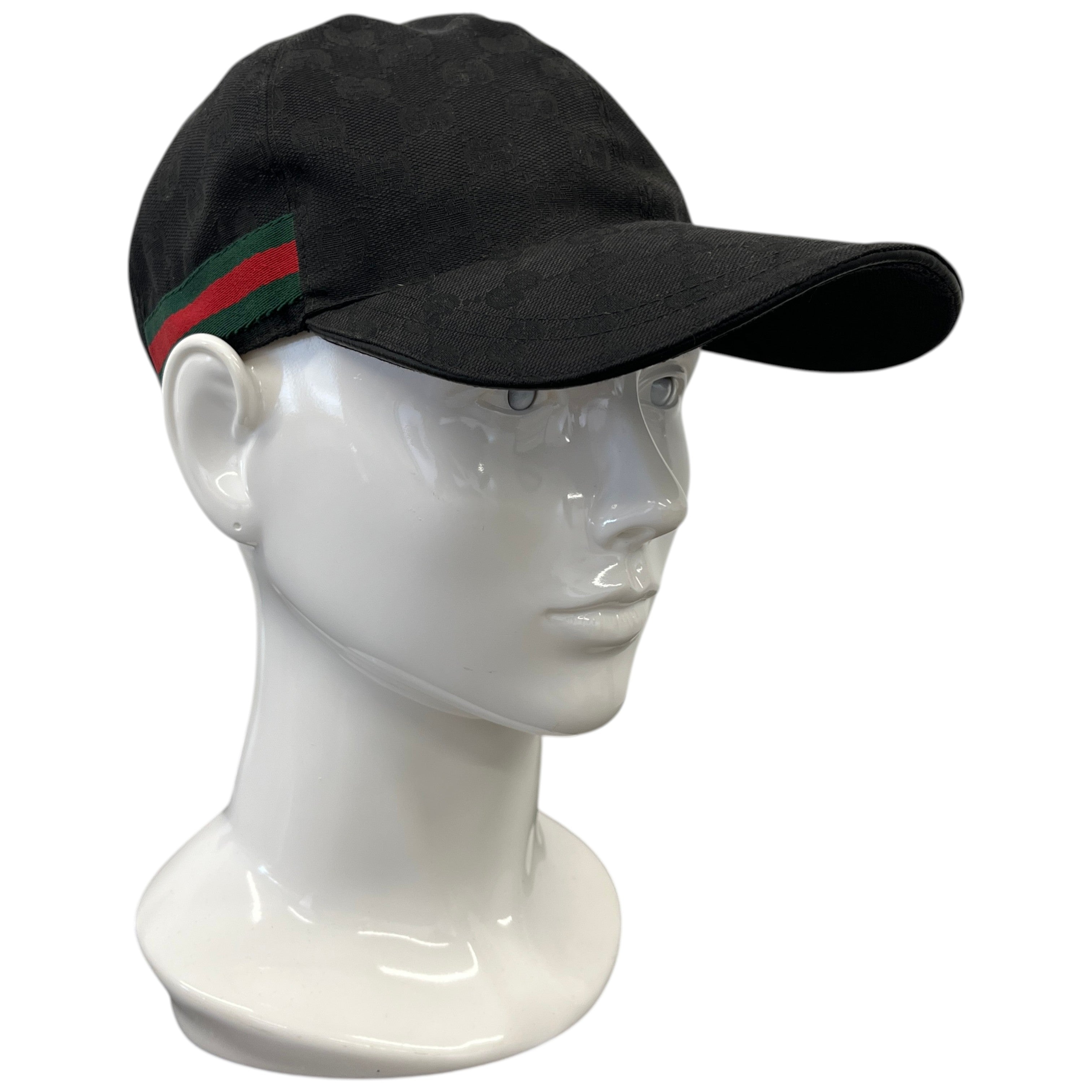 Men's Gg Canvas Hat Black Size S