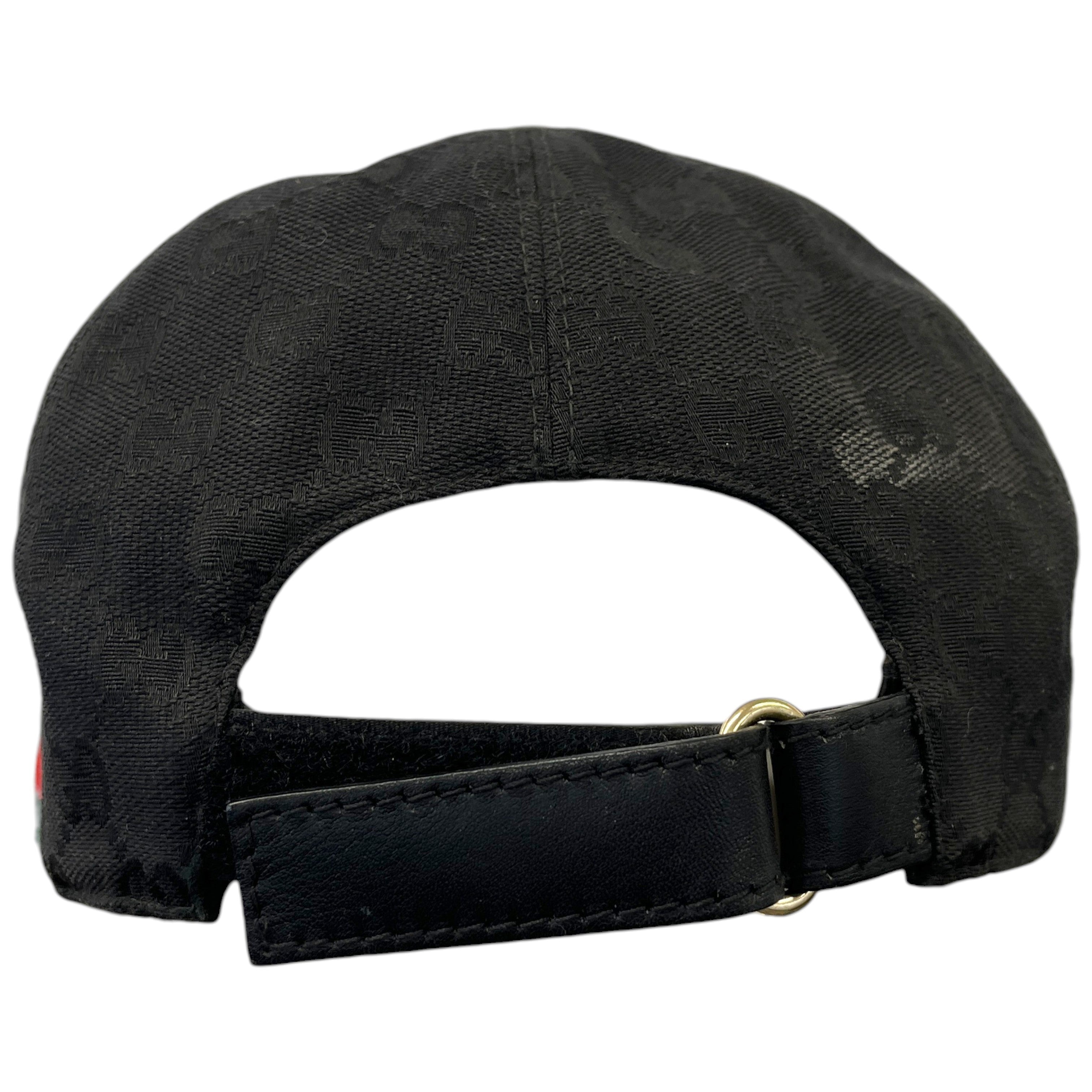 Men's Gg Canvas Hat Black Size S
