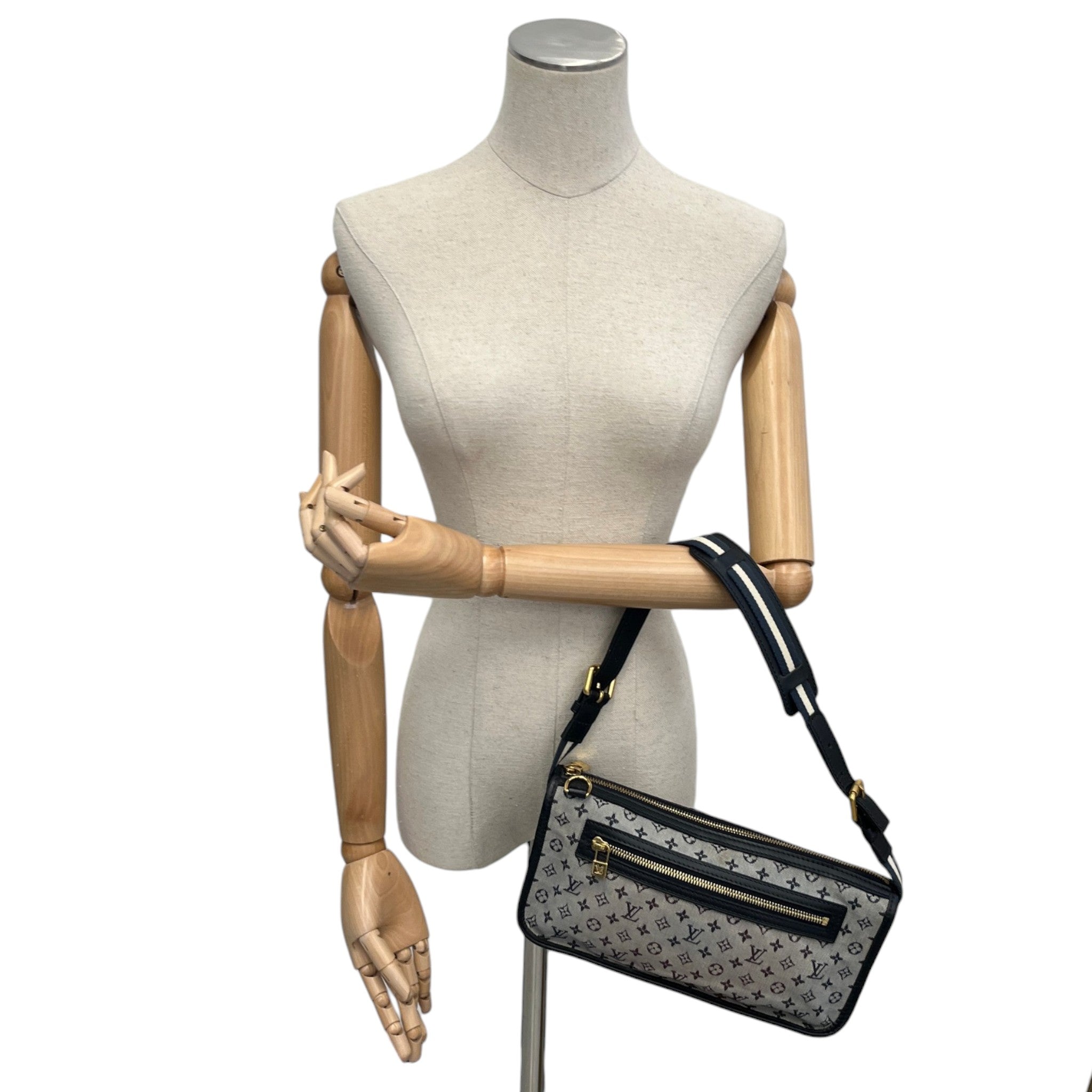 Women's Monogram Mini Pochette Kathleen Bag Blue