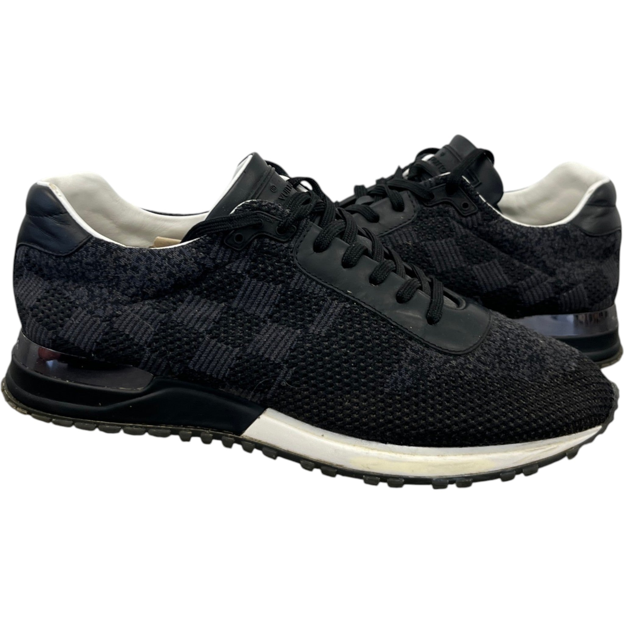 Men's Damier Run Away Low Trainers Black Size EU 41 / UK 7