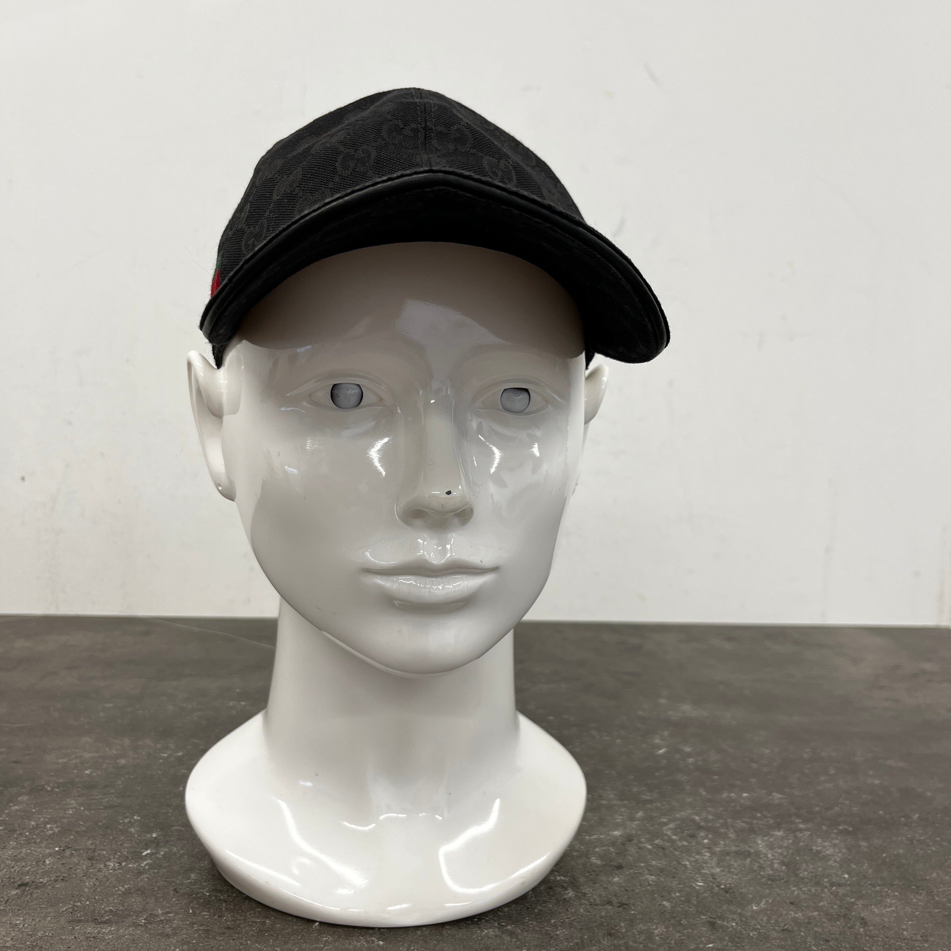 Men's Gg Supreme Web Cap Black Size S