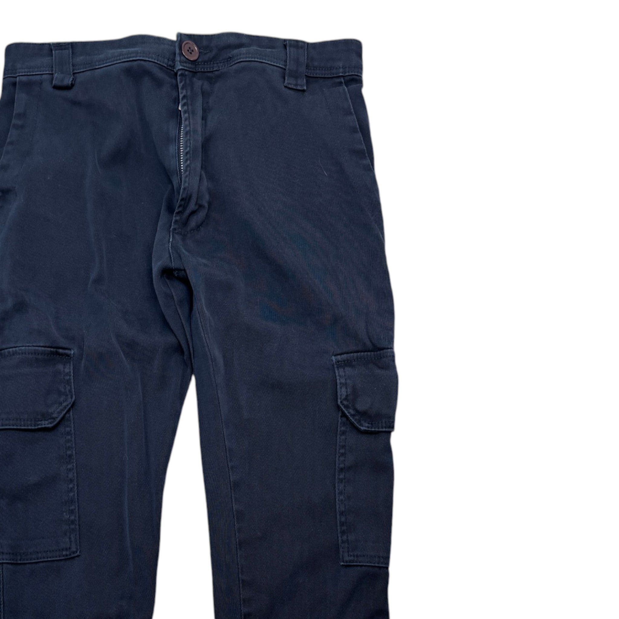 Men's Plaque Logo Trousers Navy Size S