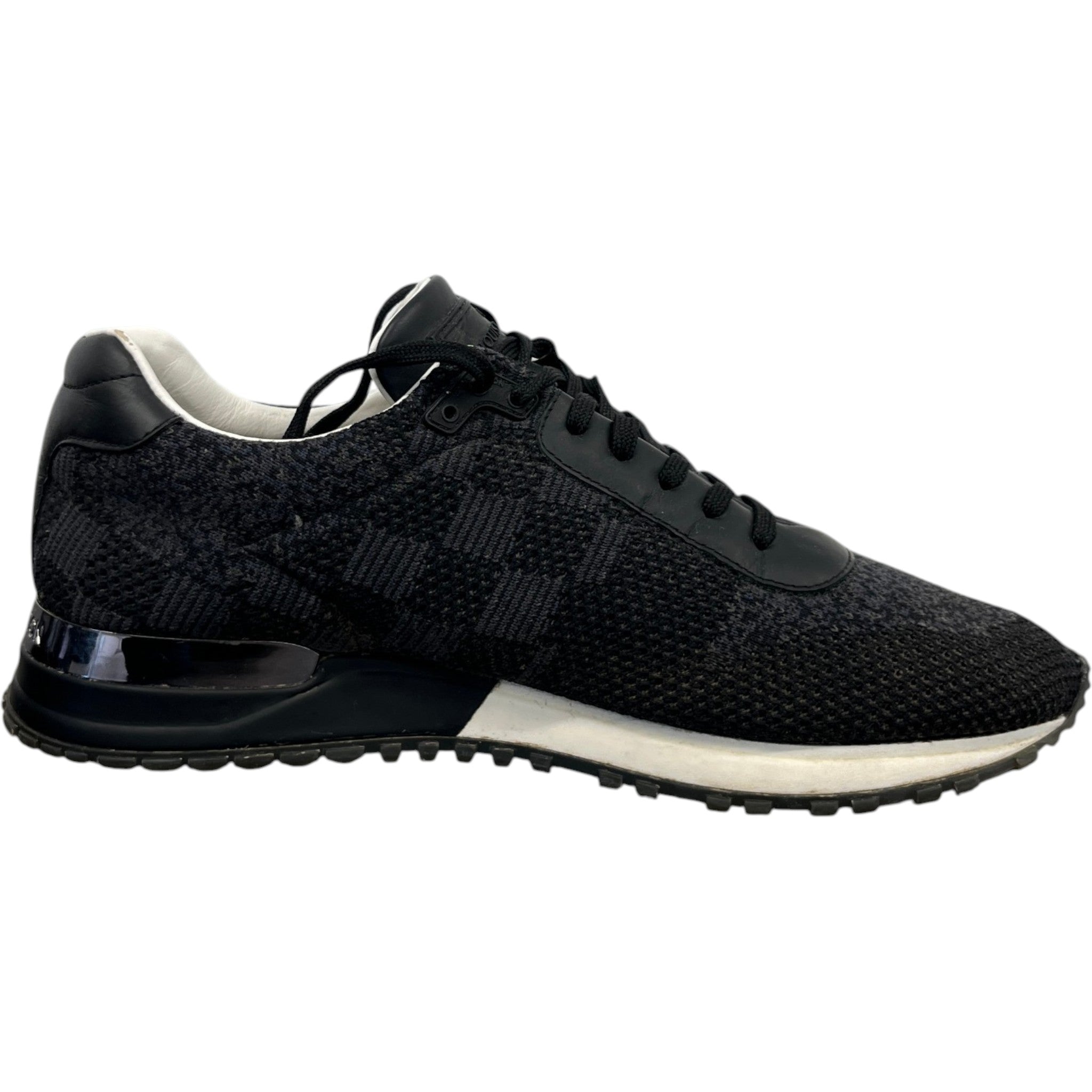 Men's Damier Run Away Low Trainers Black Size EU 41 / UK 7