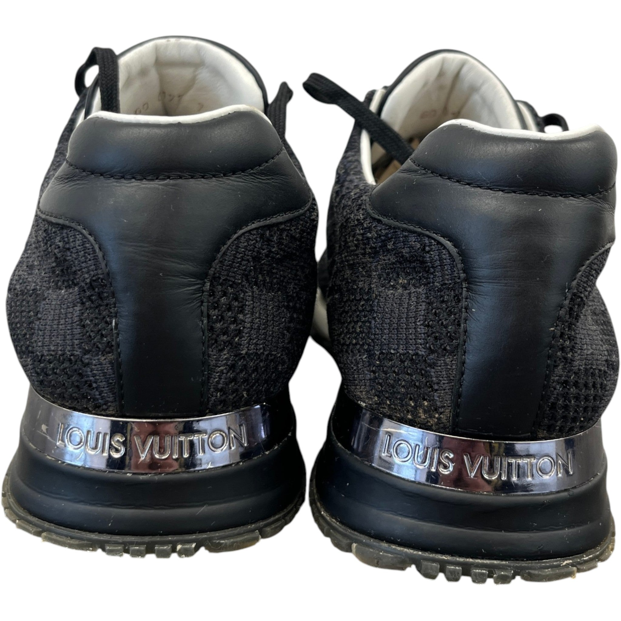 Men's Damier Run Away Low Trainers Black Size EU 41 / UK 7