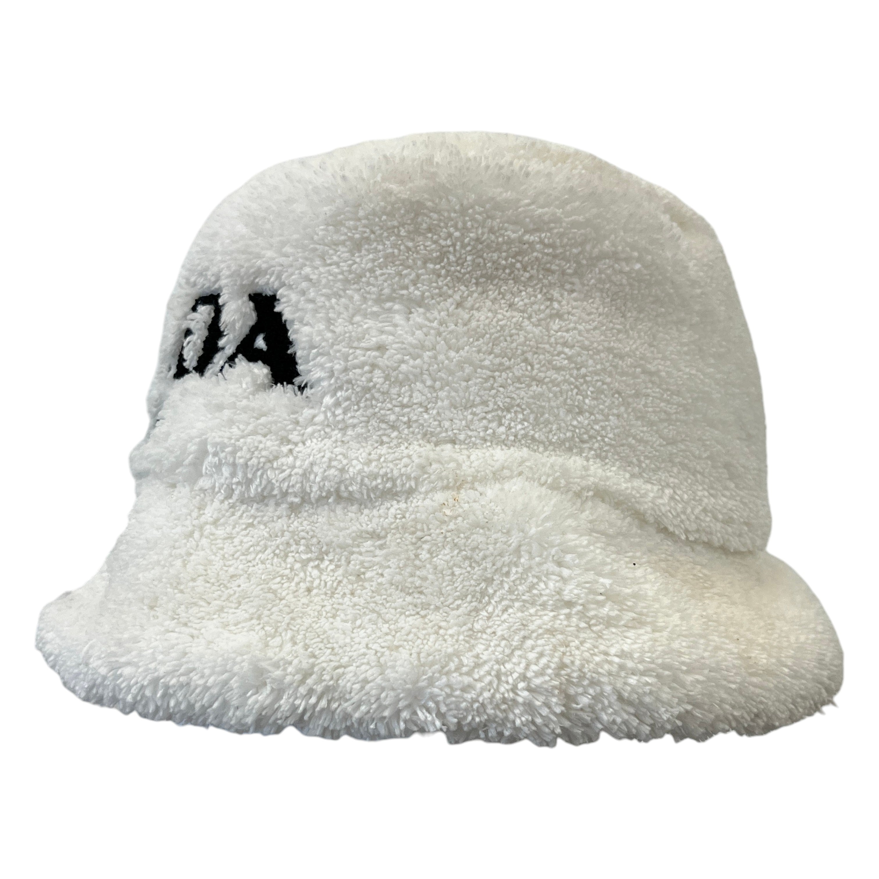 Women's Embroidered Logo Bucket Hat White Size S