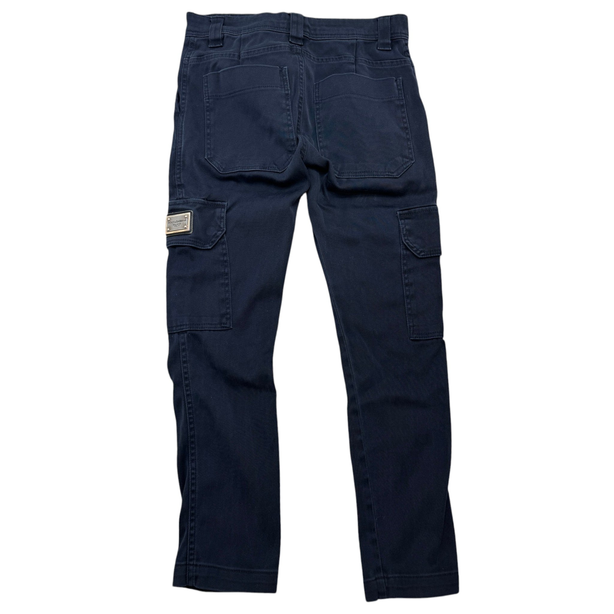 Men's Plaque Logo Trousers Navy Size S
