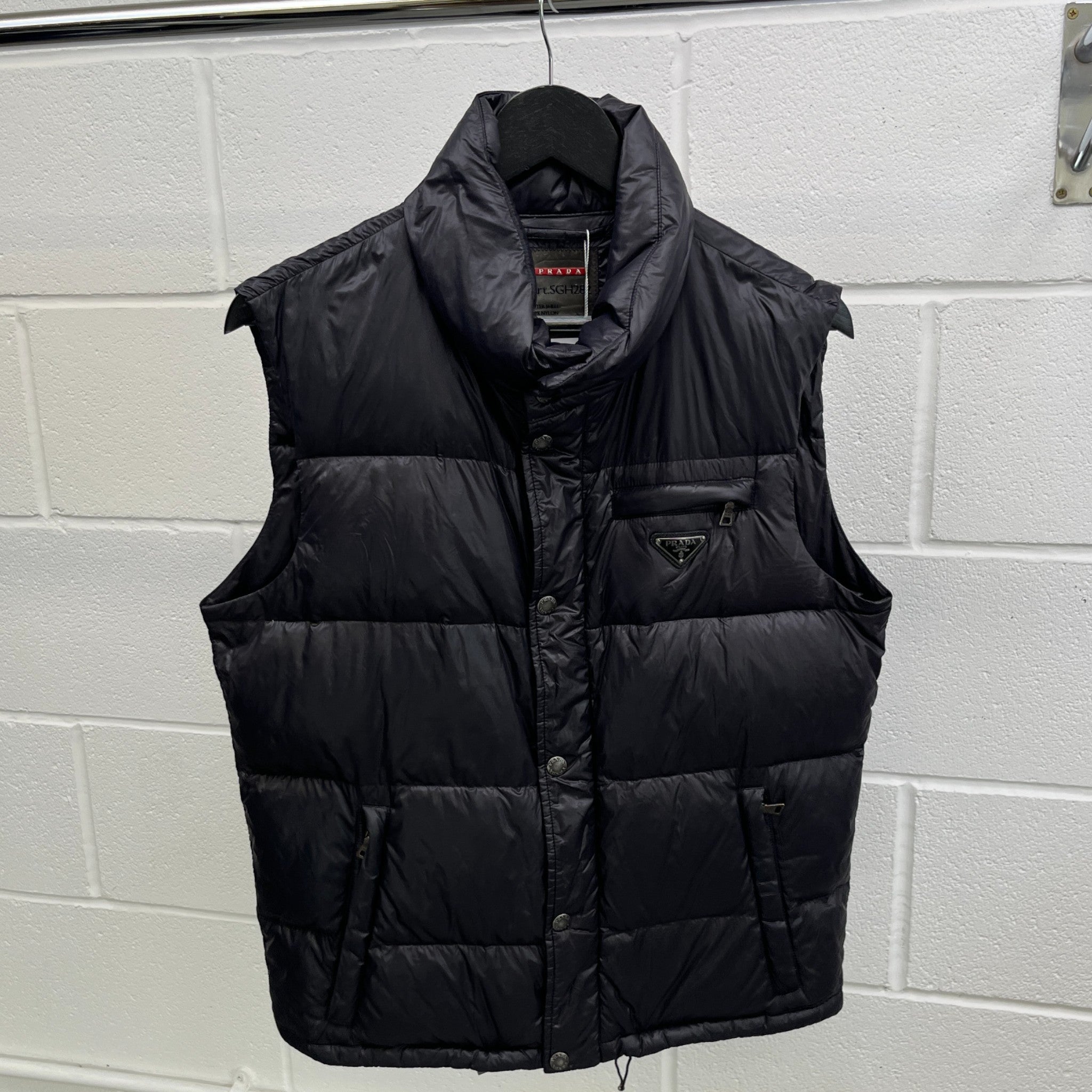 Men's Plaque Logo Gilet Grey Size IT 46 / S