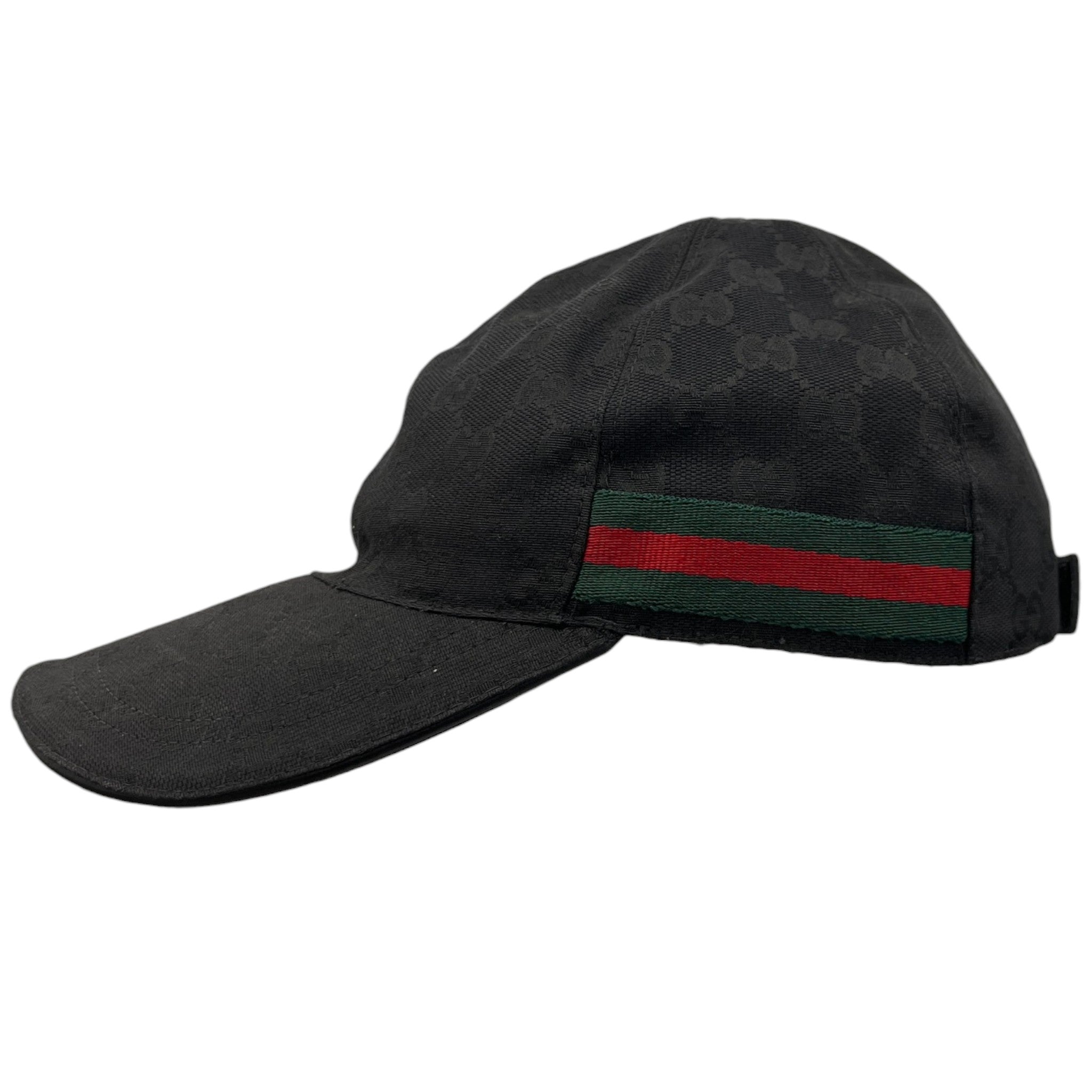 Men's Gg Supreme Web Cap Black Size S