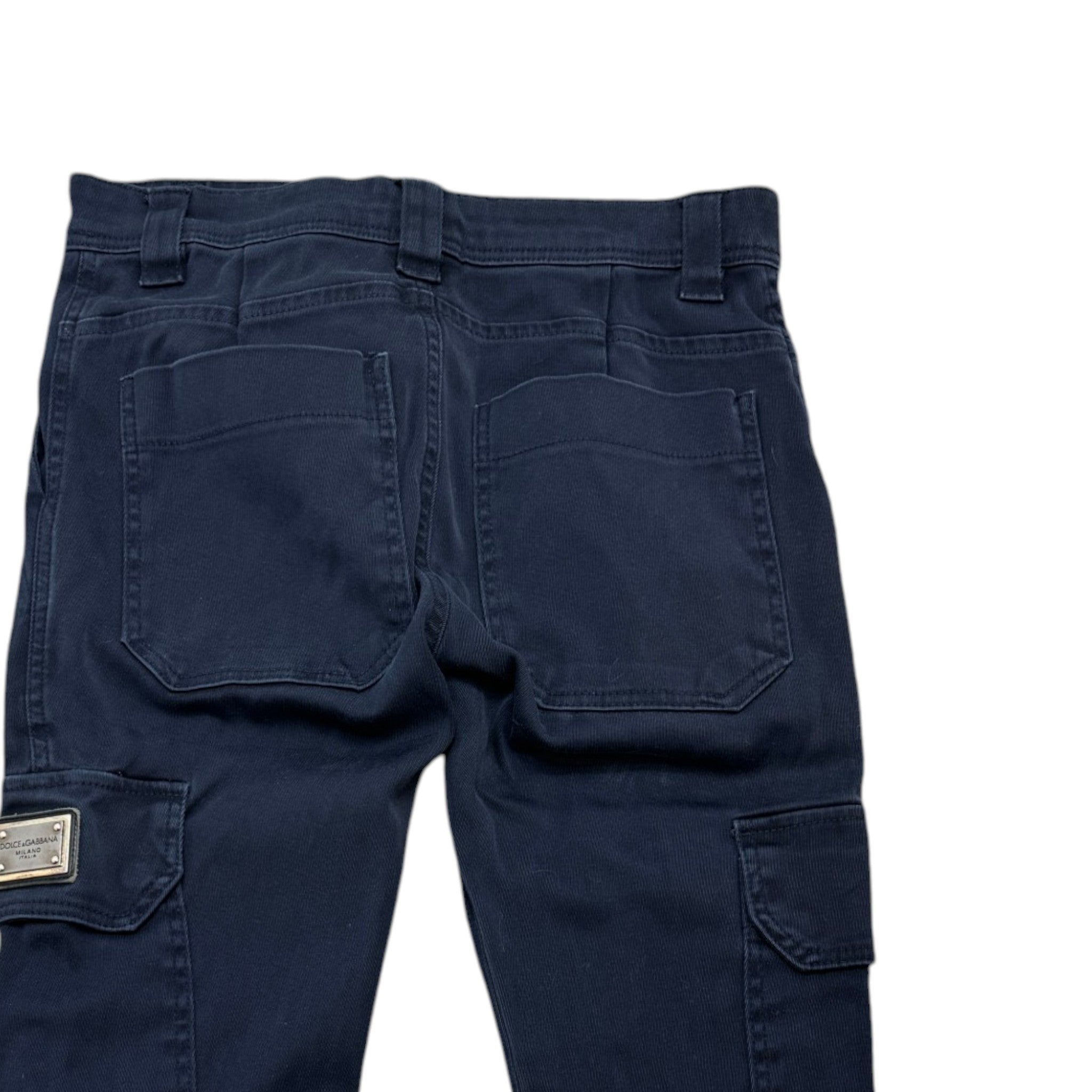 Men's Plaque Logo Trousers Navy Size S