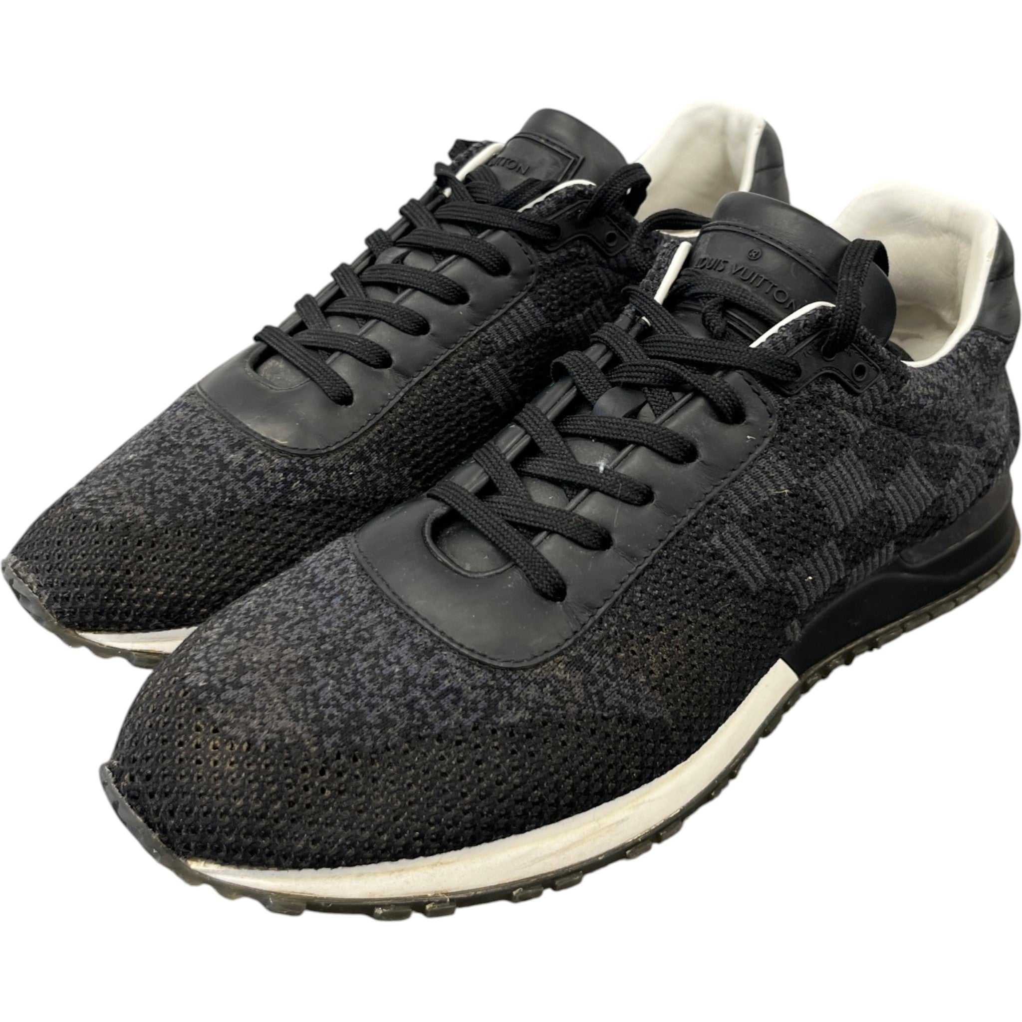 Men's Damier Run Away Low Trainers Black Size EU 41 / UK 7