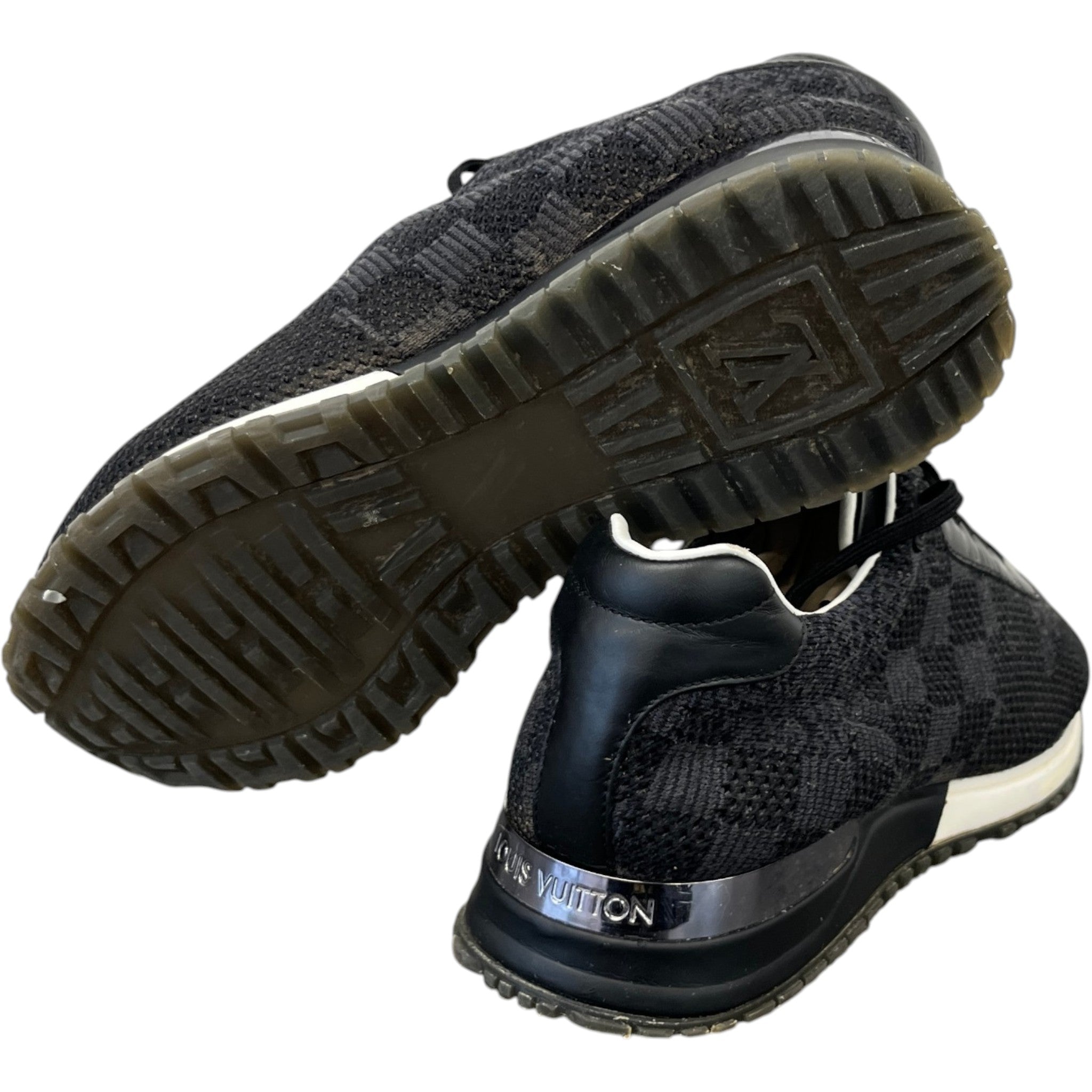 Men's Damier Run Away Low Trainers Black Size EU 41 / UK 7