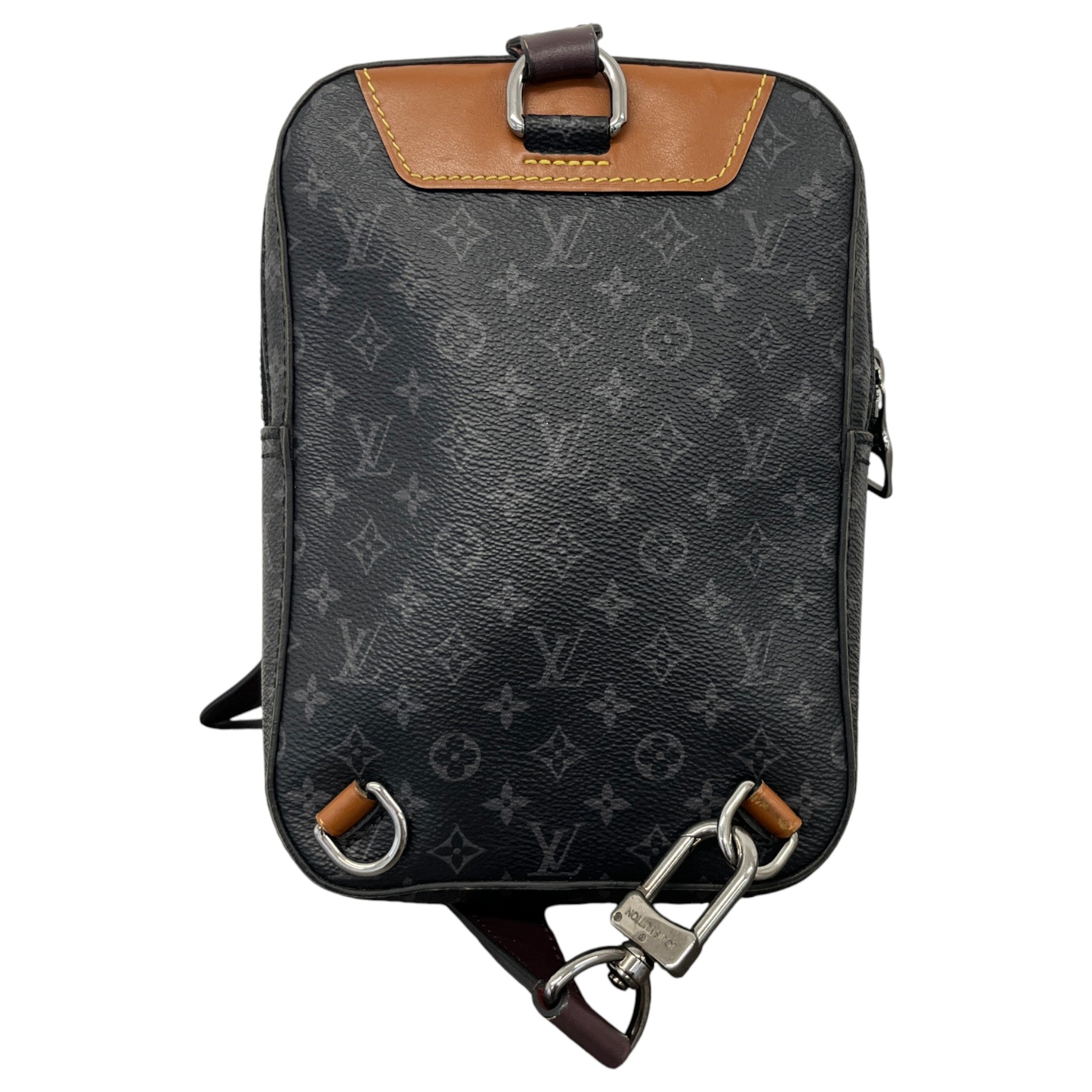 Men's Monogram Eclipse Patchwork Messenger Bag Black